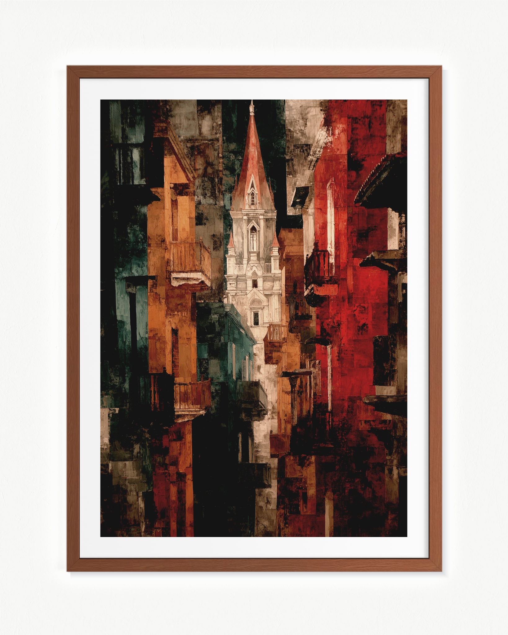 Ciudad de piedra roja · 70 × 100 cm