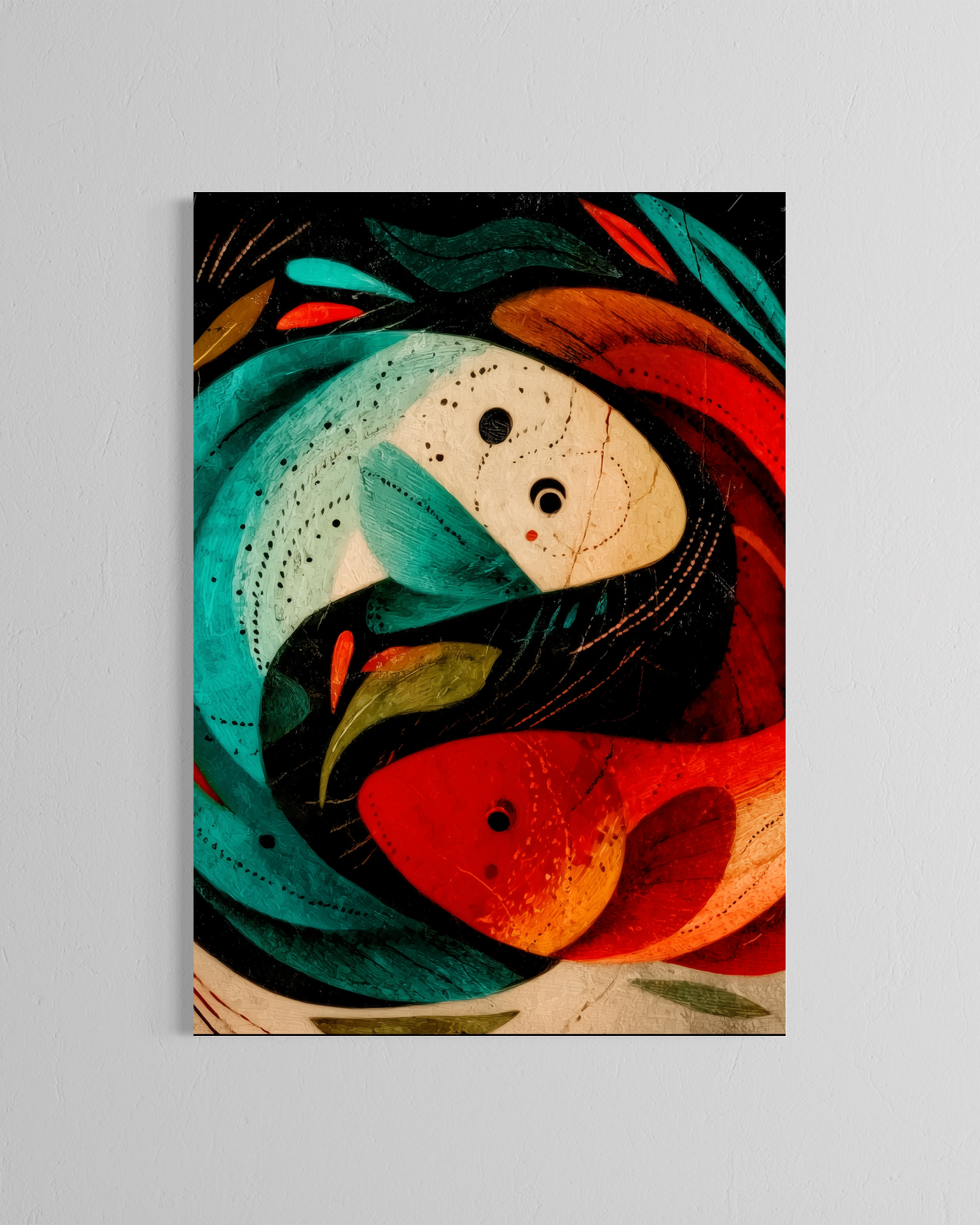 Persecución infinita · 70 × 100 cm