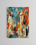 Agitación camino a la playa · 70 × 100 cm