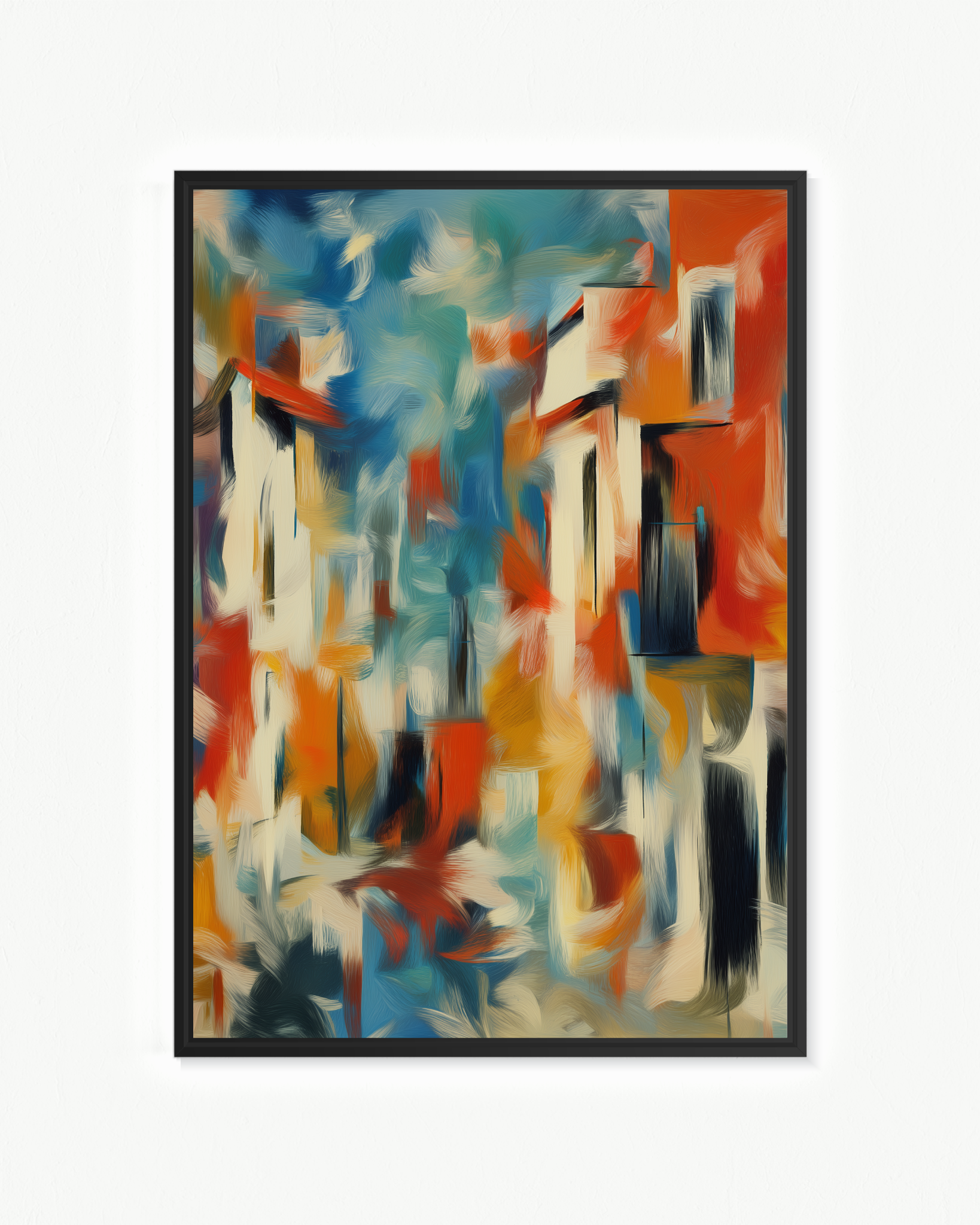 Agitación camino a la playa · 70 × 100 cm