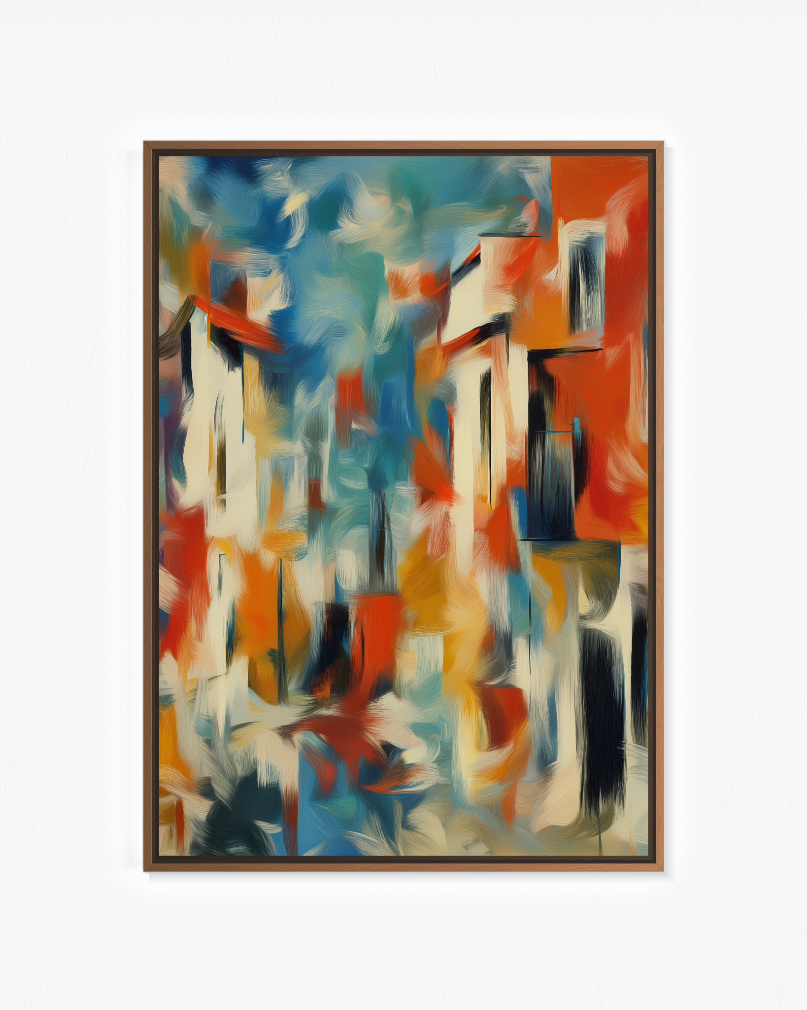 Agitación camino a la playa · 70 × 100 cm