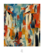 Agitación camino a la playa · 70 × 100 cm