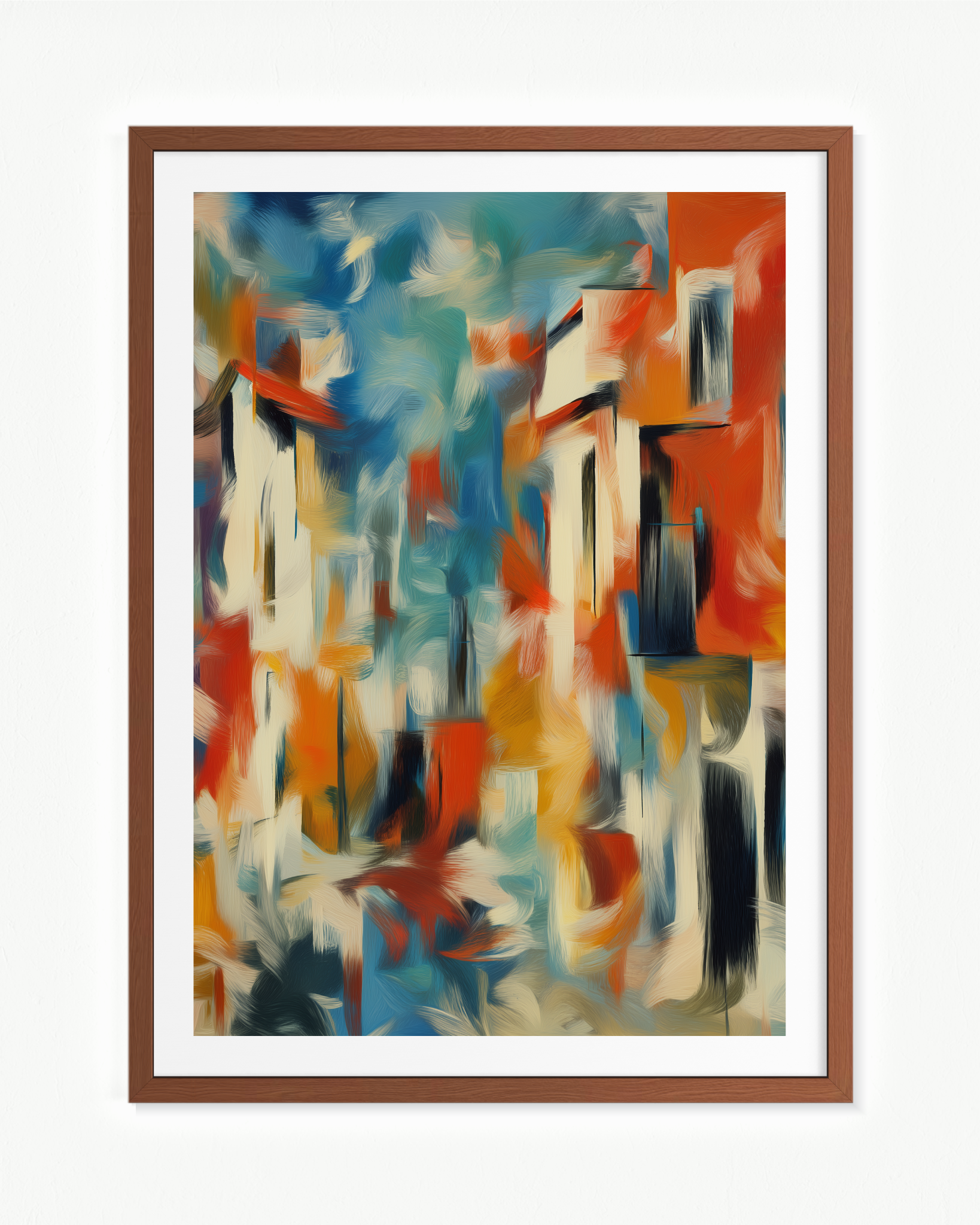 Agitación camino a la playa · 70 × 100 cm