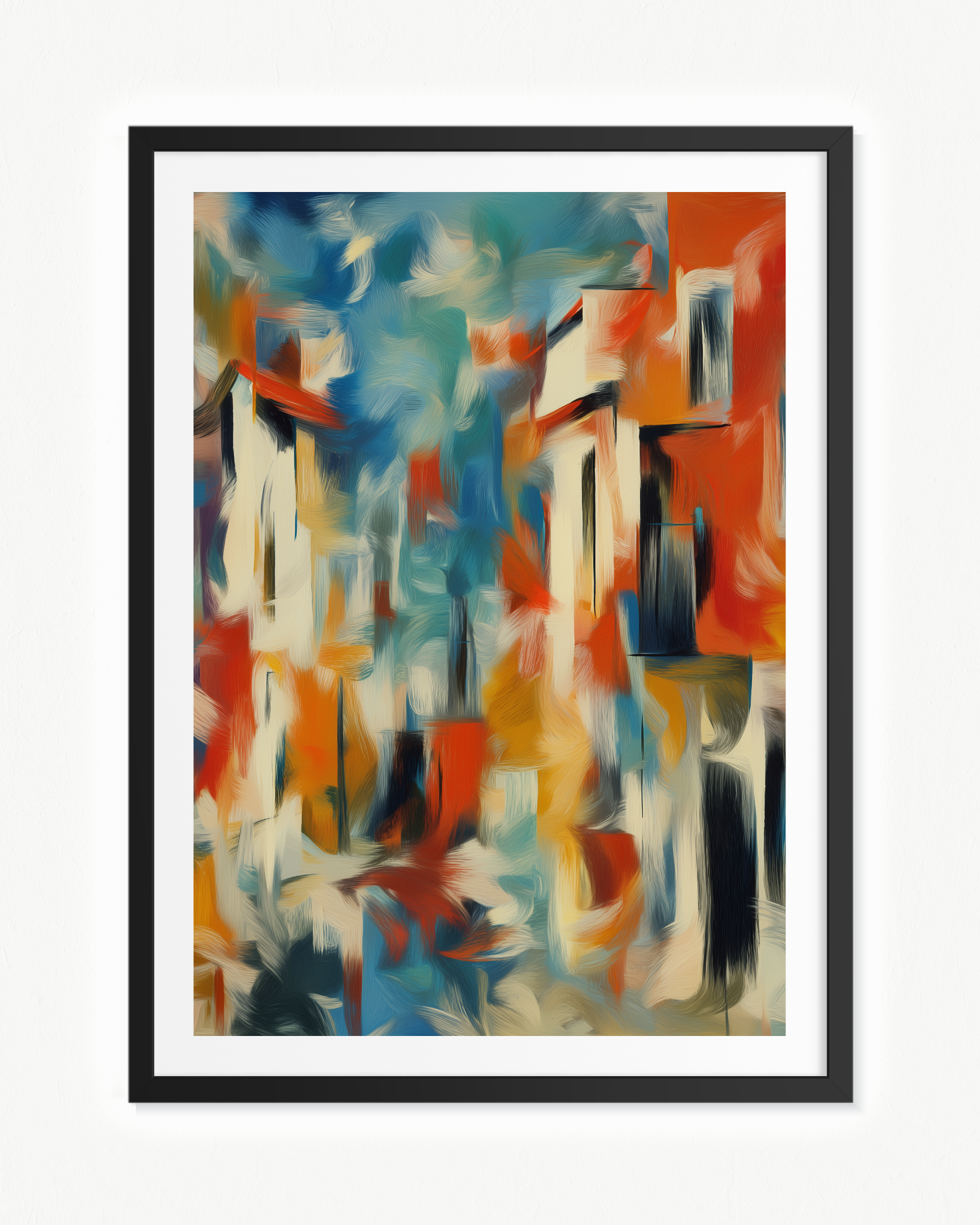 Agitación camino a la playa · 70 × 100 cm