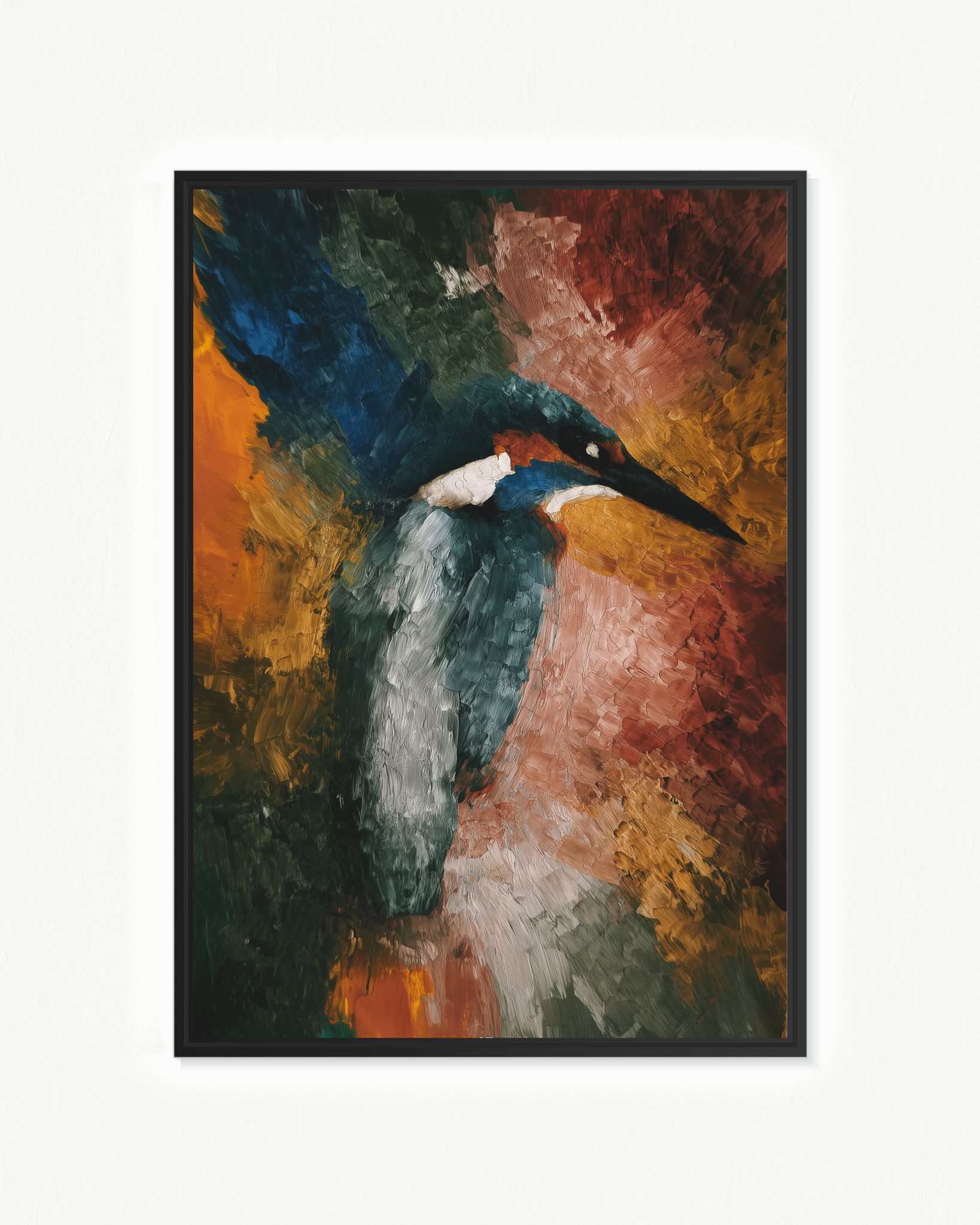 Martín pescador · 70 × 100 cm