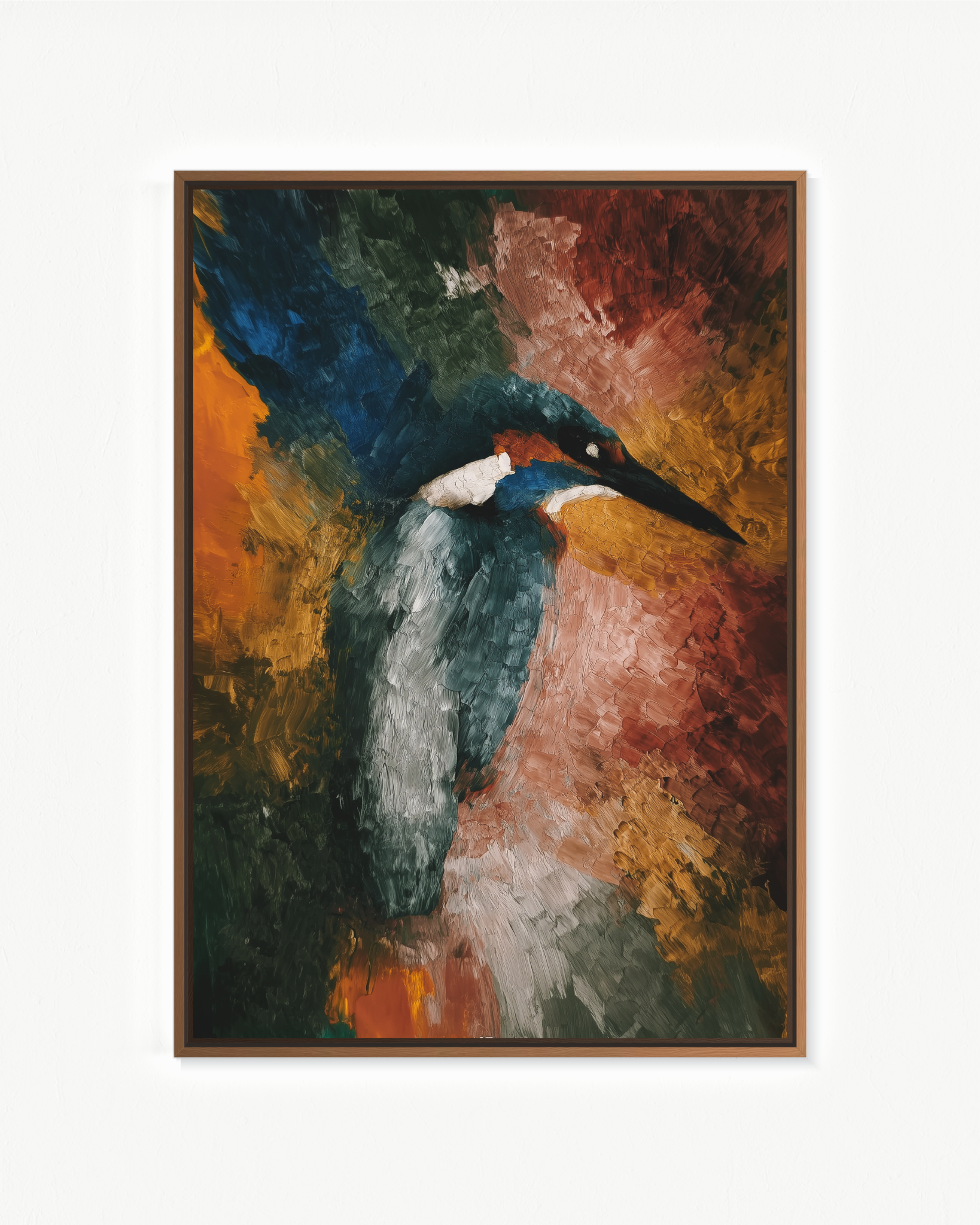 Martín pescador · 70 × 100 cm