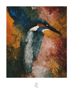 Martín pescador · 70 × 100 cm