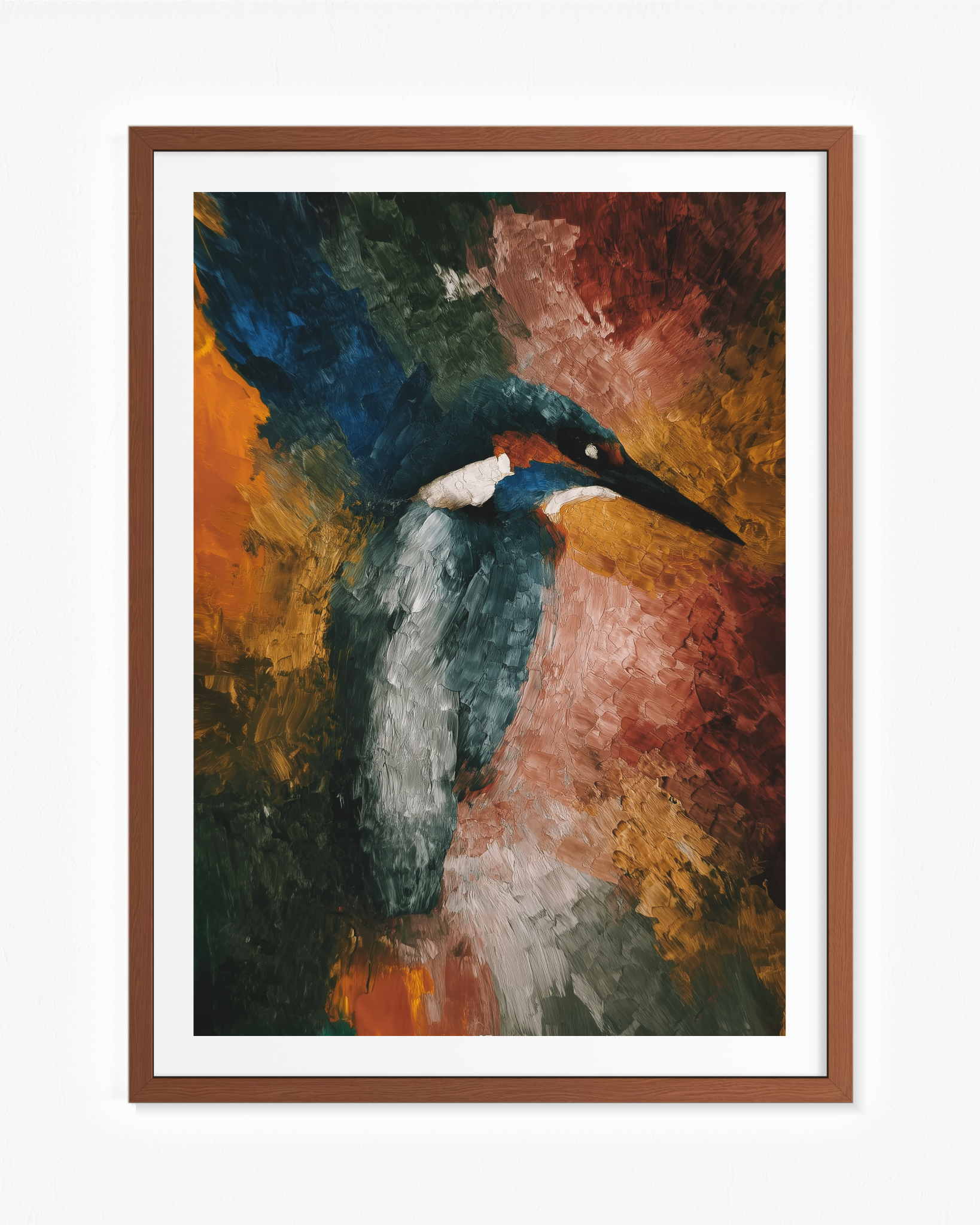 Martín pescador · 70 × 100 cm