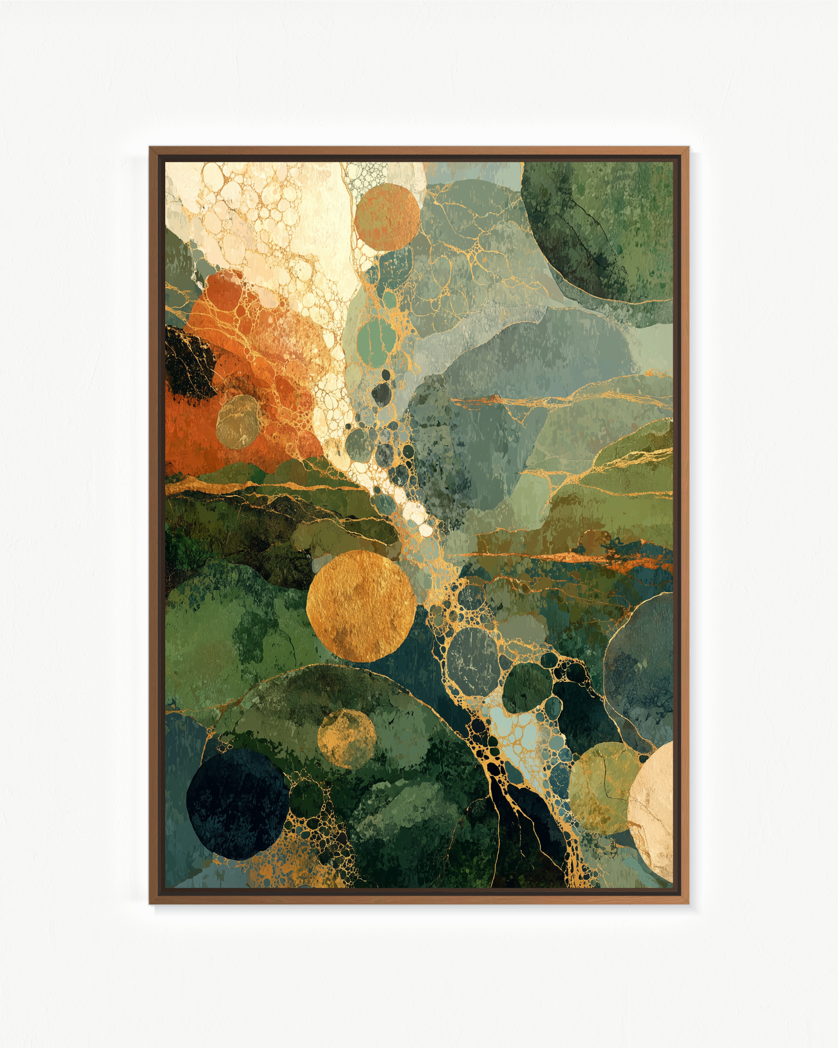 Jardín orbital · 70 × 100 cm