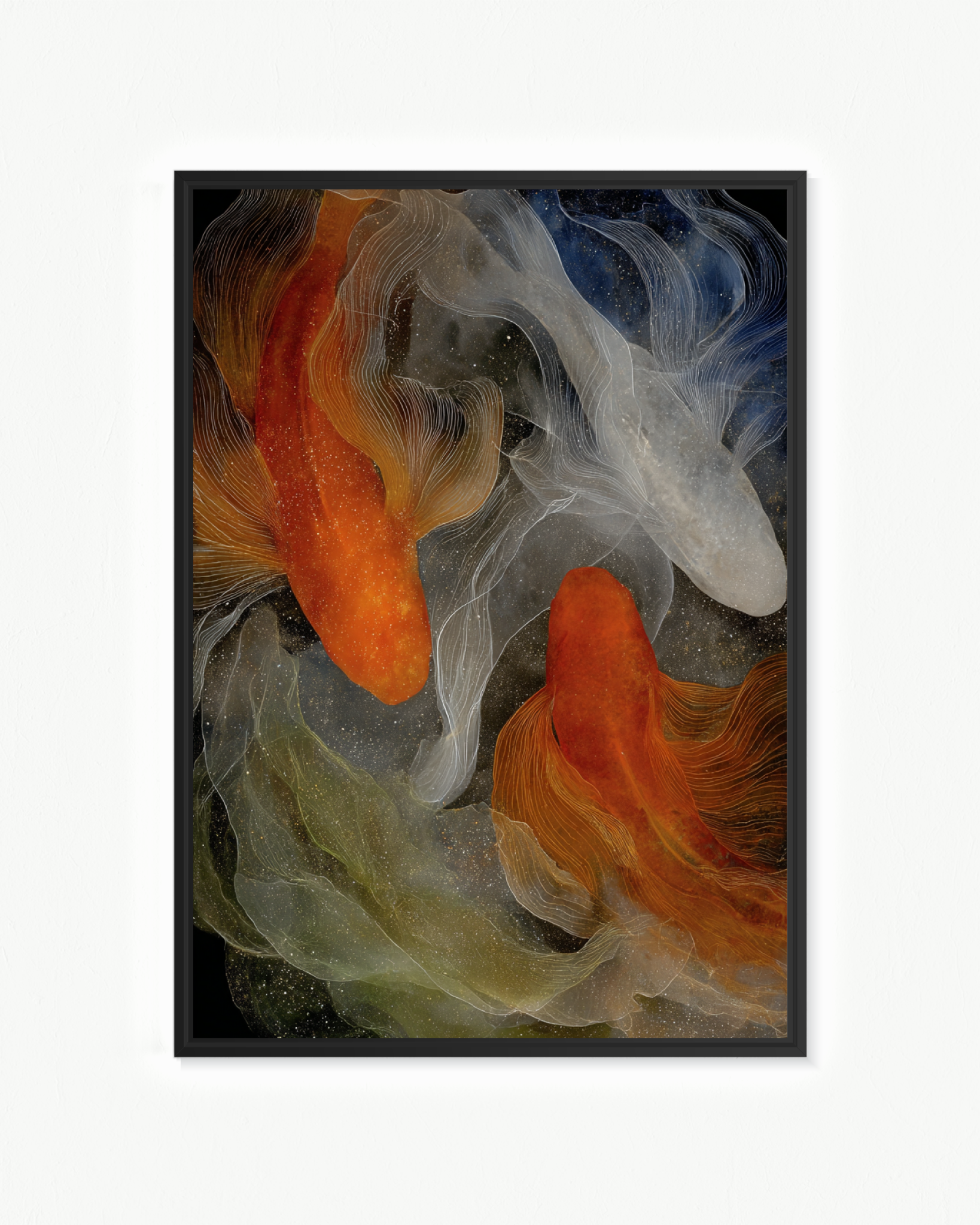 El velo de los peces · 70 × 100 cm