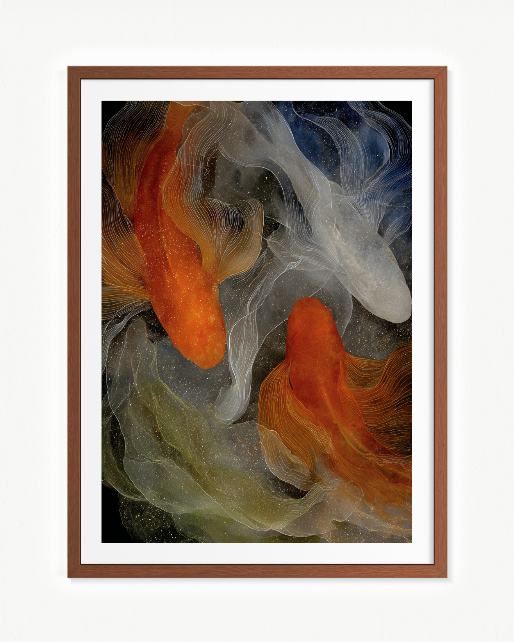 El velo de los peces · 70 × 100 cm