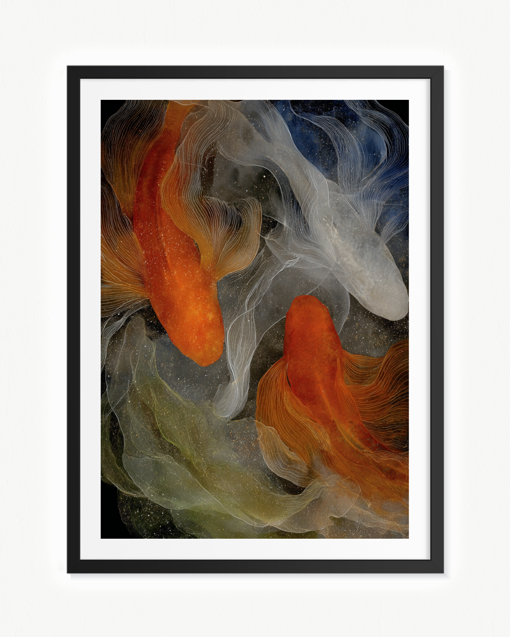 El velo de los peces · 70 × 100 cm