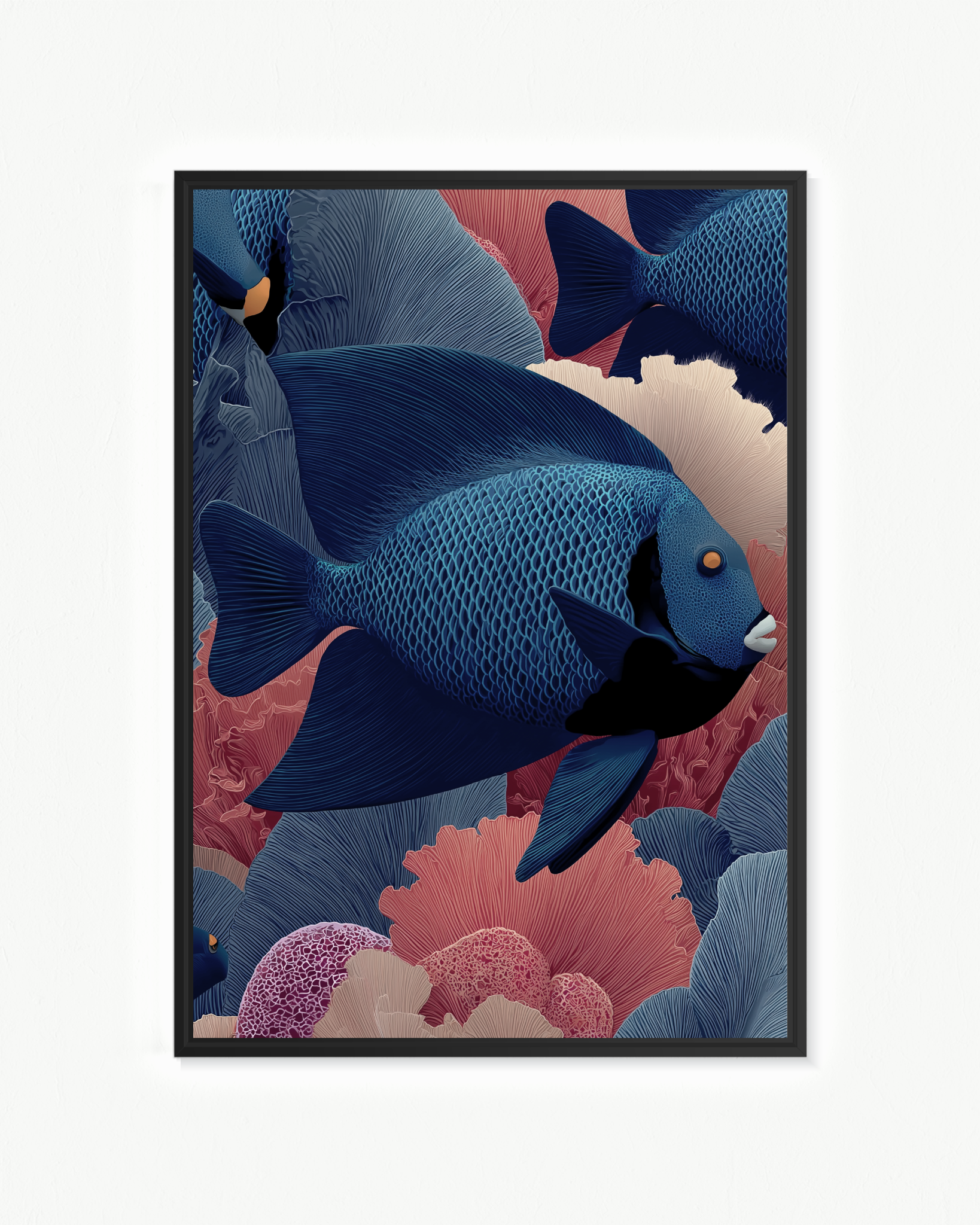 Peces entre corales · 70 × 100 cm