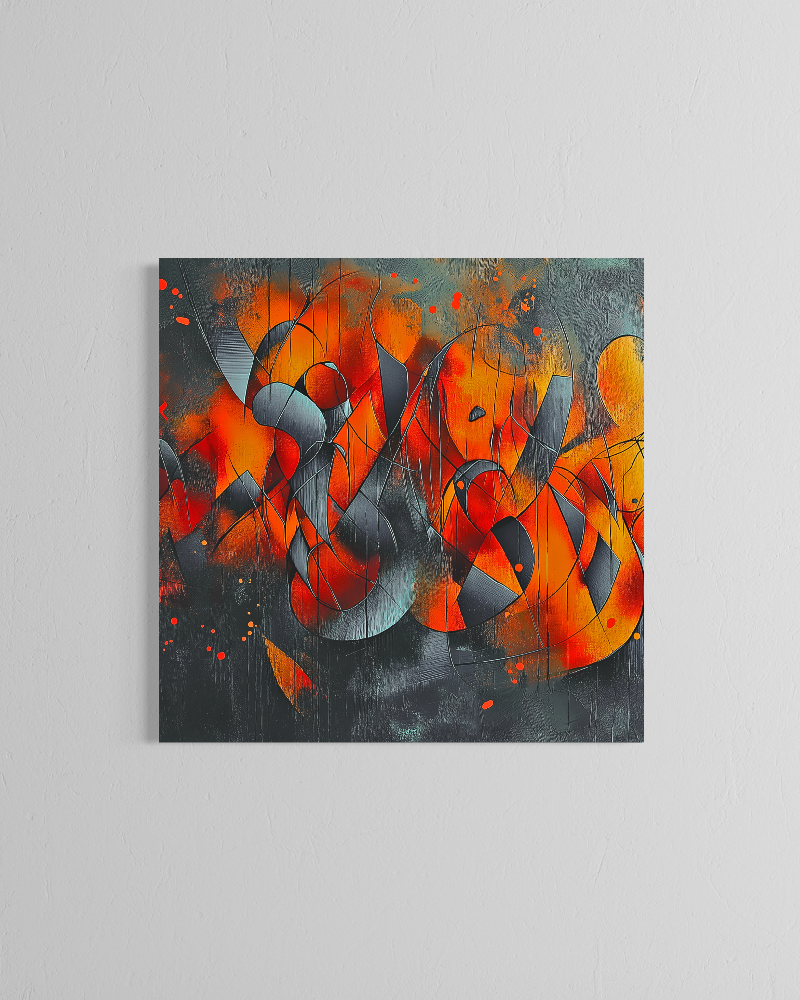 Carnaval sideral · 70 × 70 cm