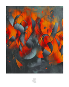Carnaval sideral · 70 × 70 cm