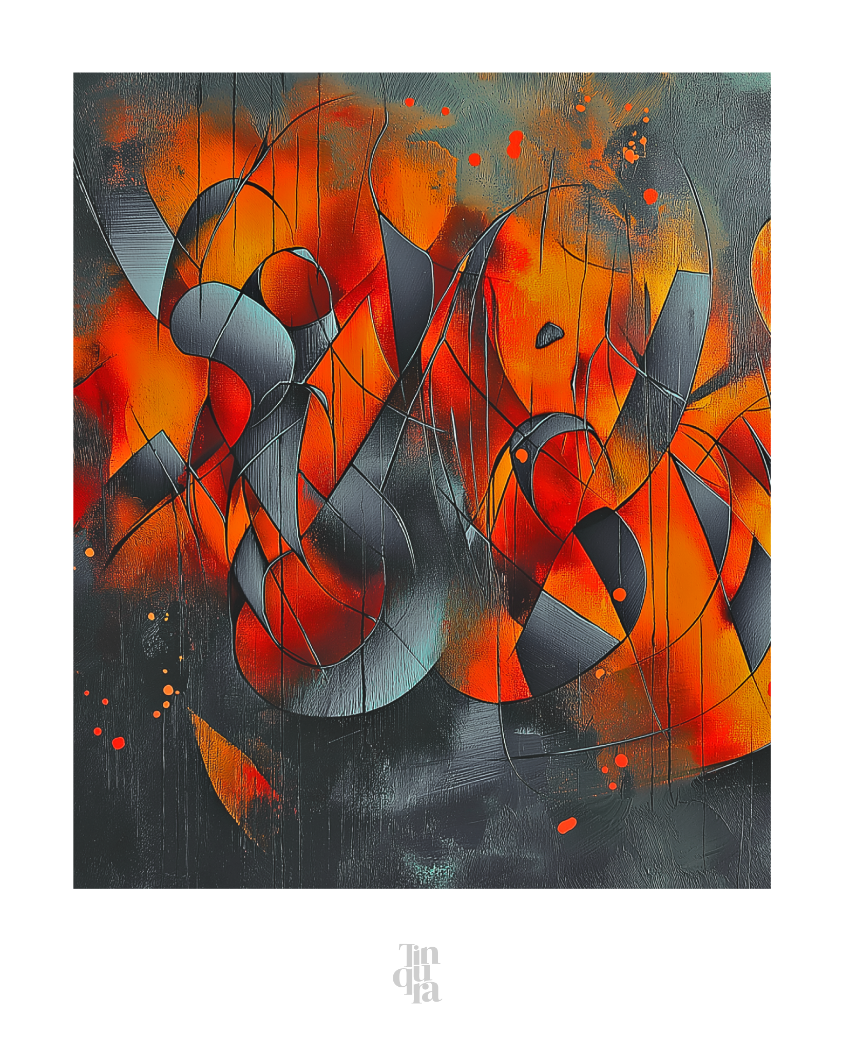 Carnaval sideral · 70 × 70 cm