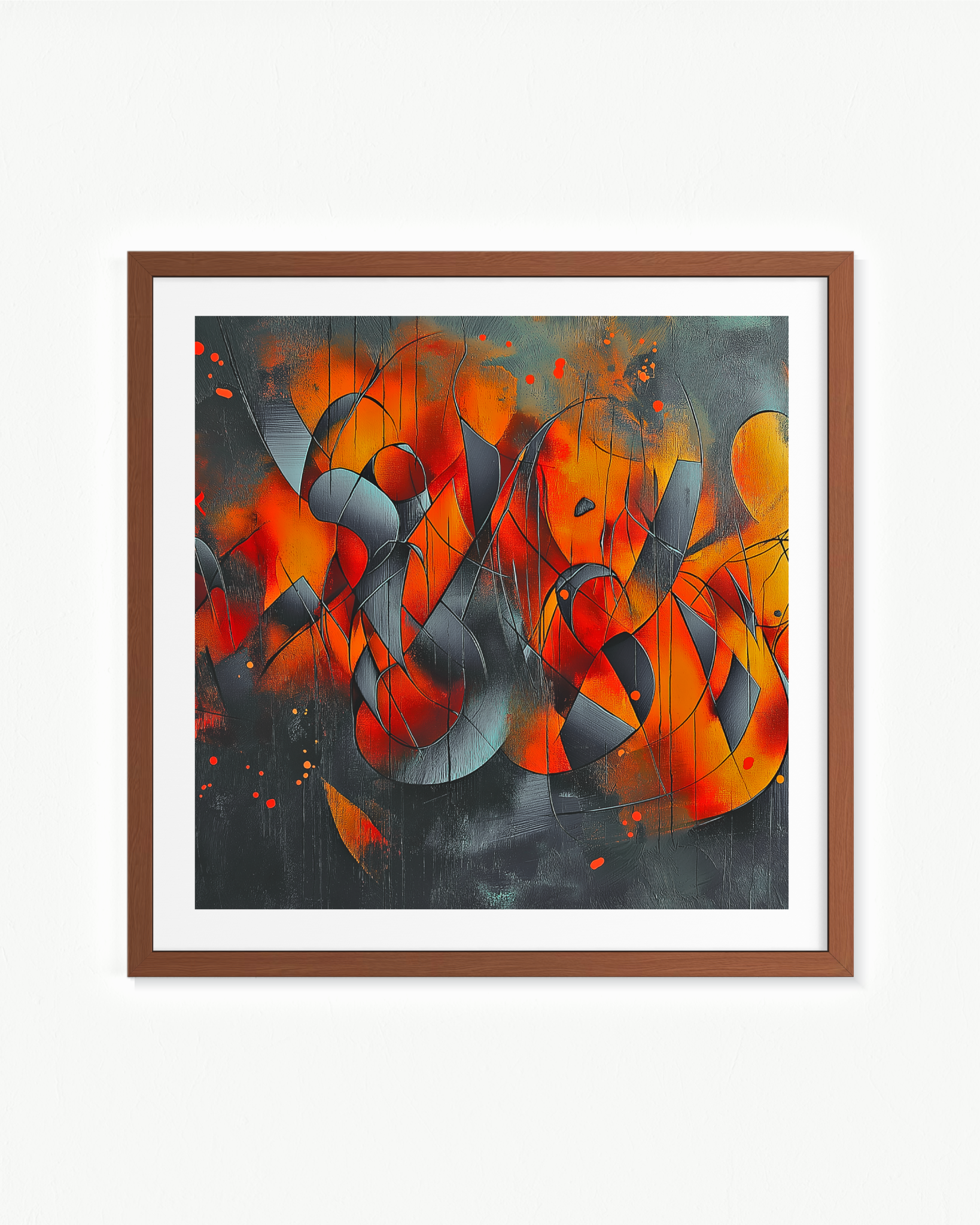 Carnaval sideral · 70 × 70 cm