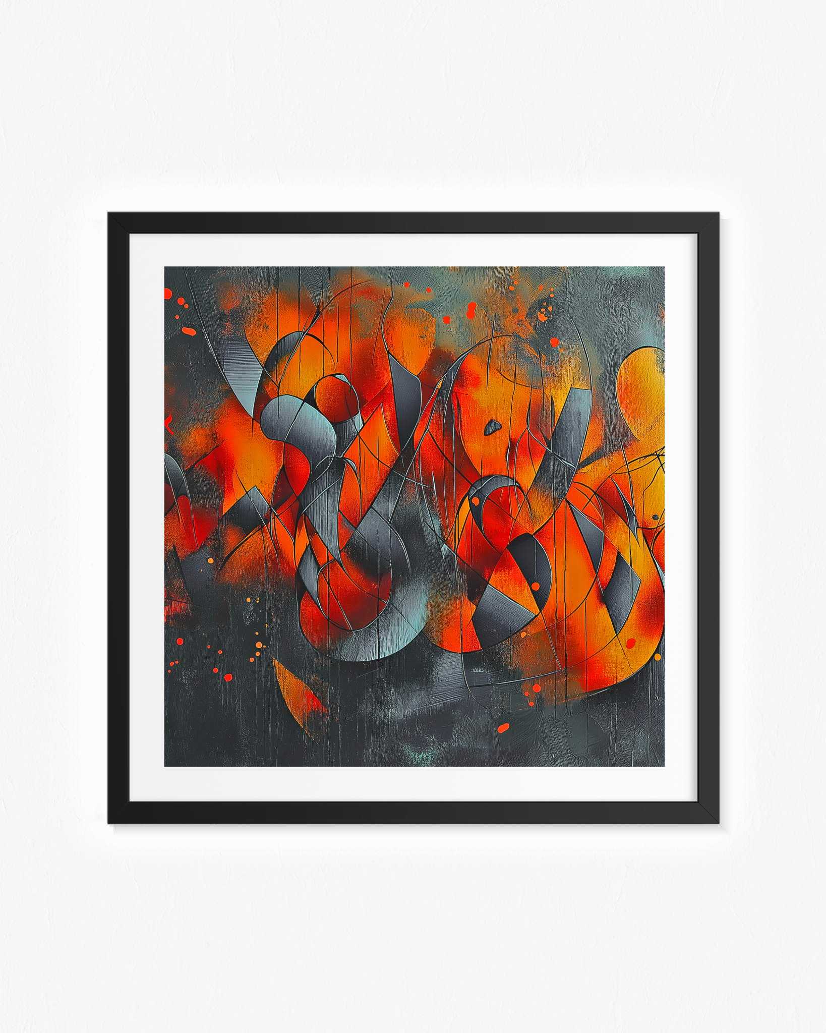 Carnaval sideral · 70 × 70 cm