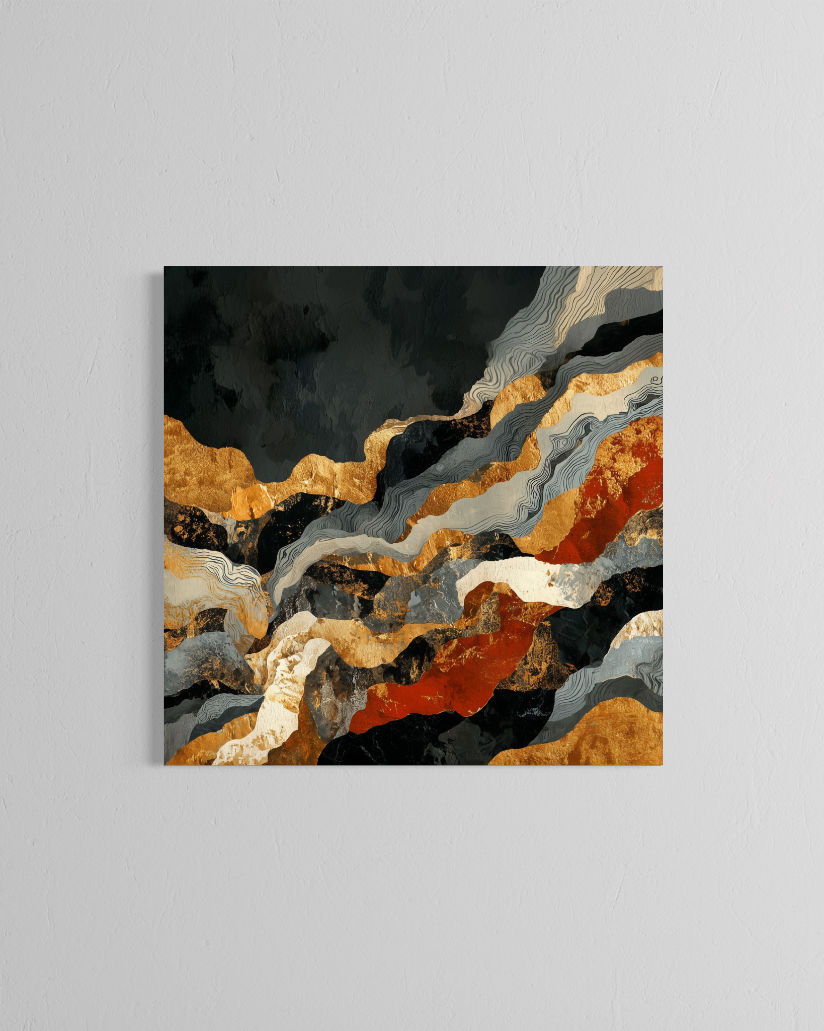 Estratos · 70 × 70 cm