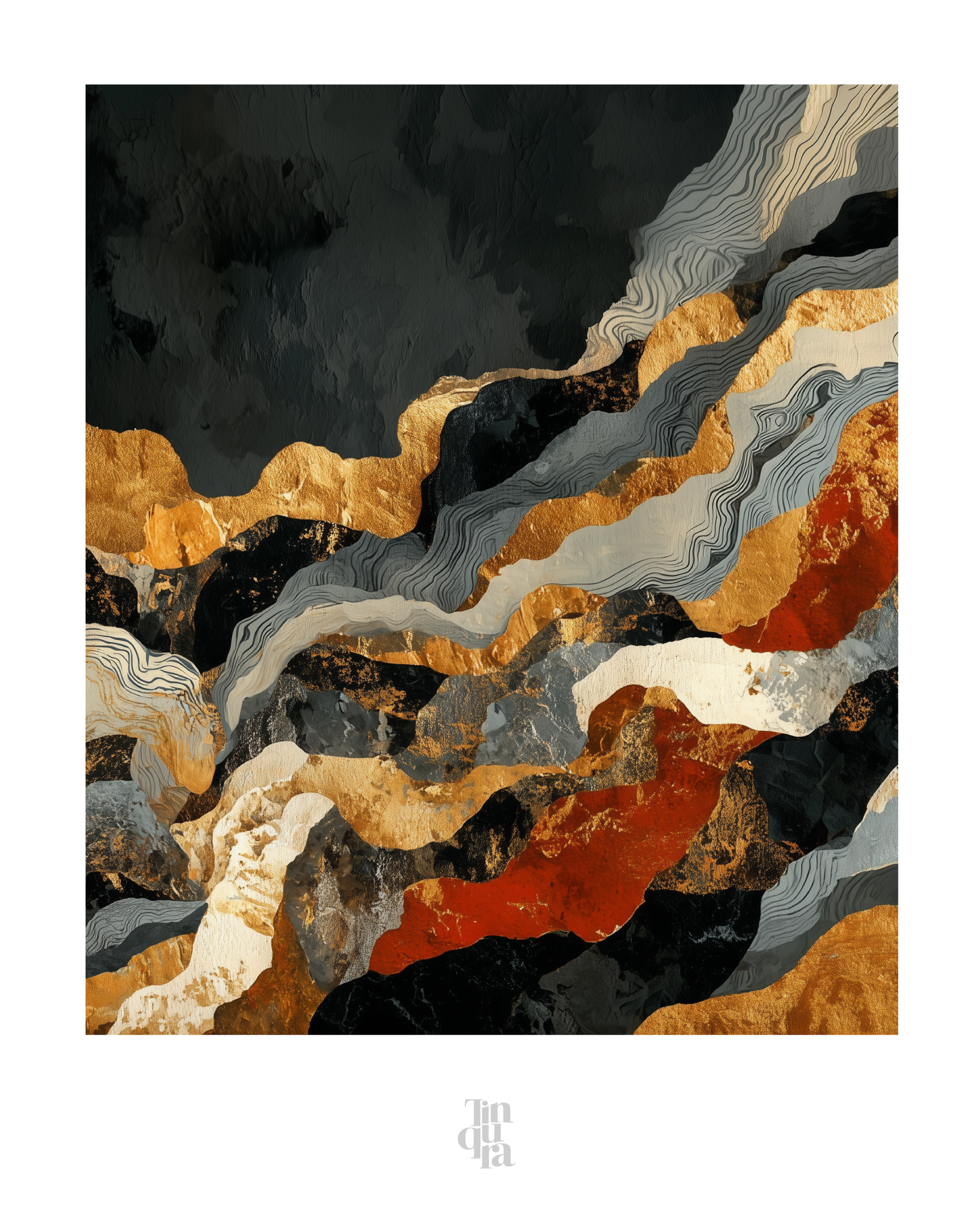 Estratos · 70 × 70 cm