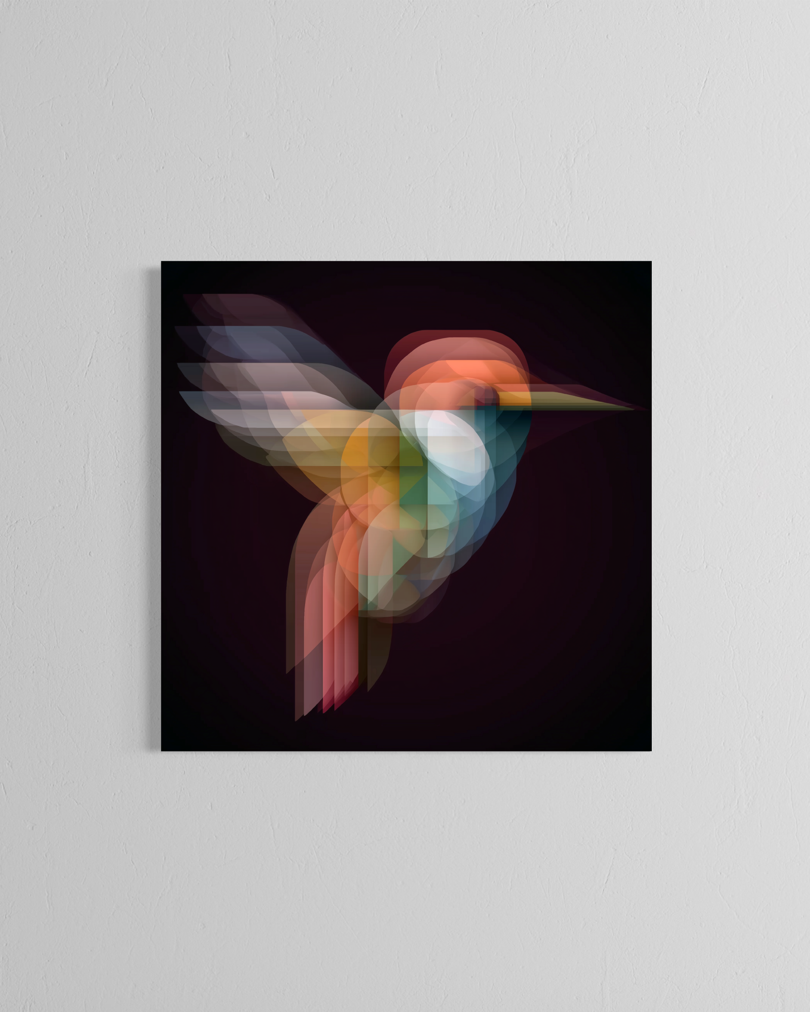 Las instancias del aleteo · 70 × 70 cm