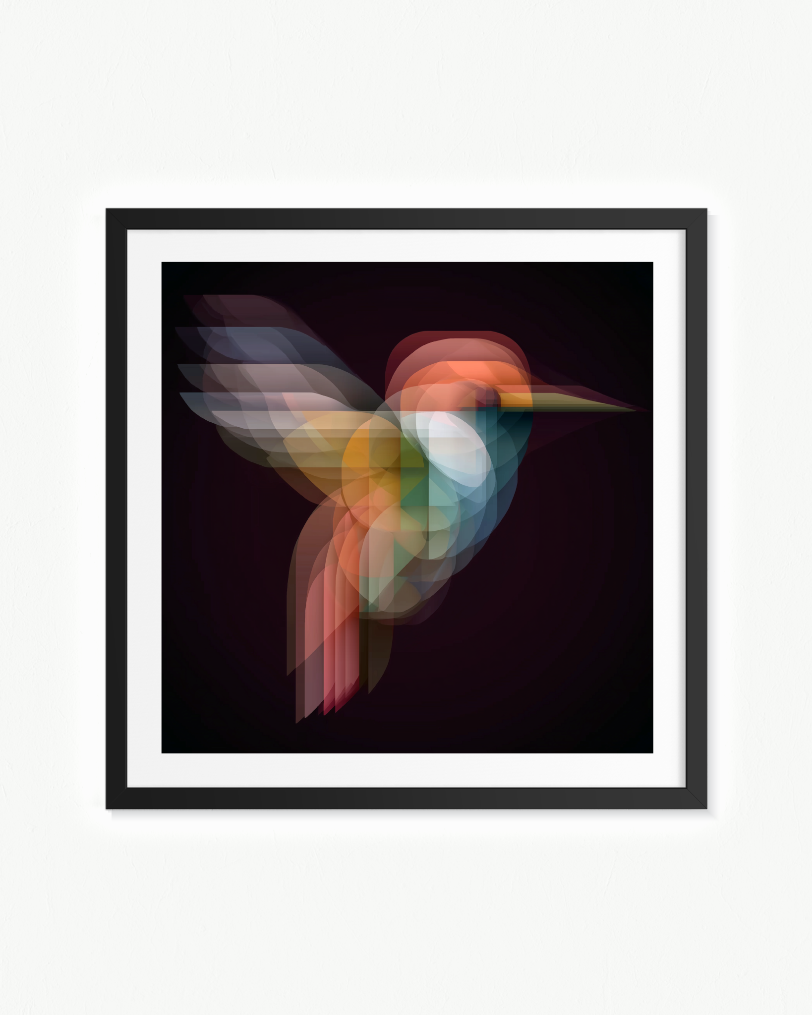 Las instancias del aleteo · 70 × 70 cm