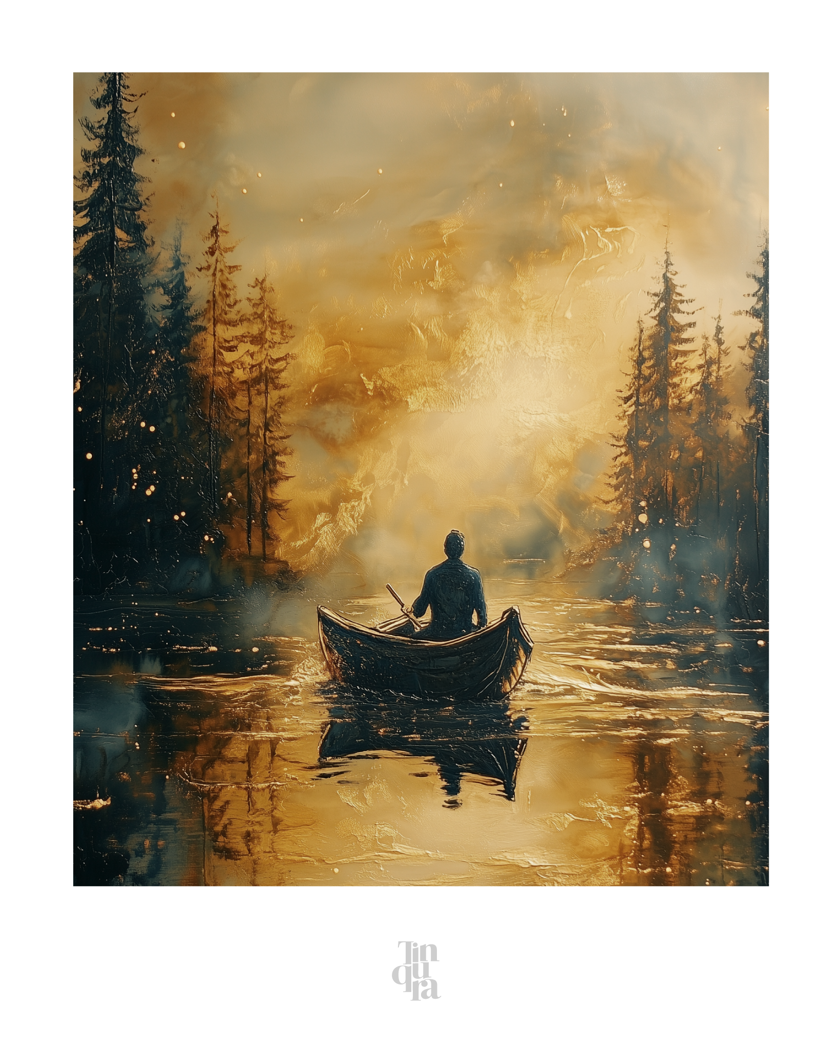 Navegante solitario · 70 × 70 cm