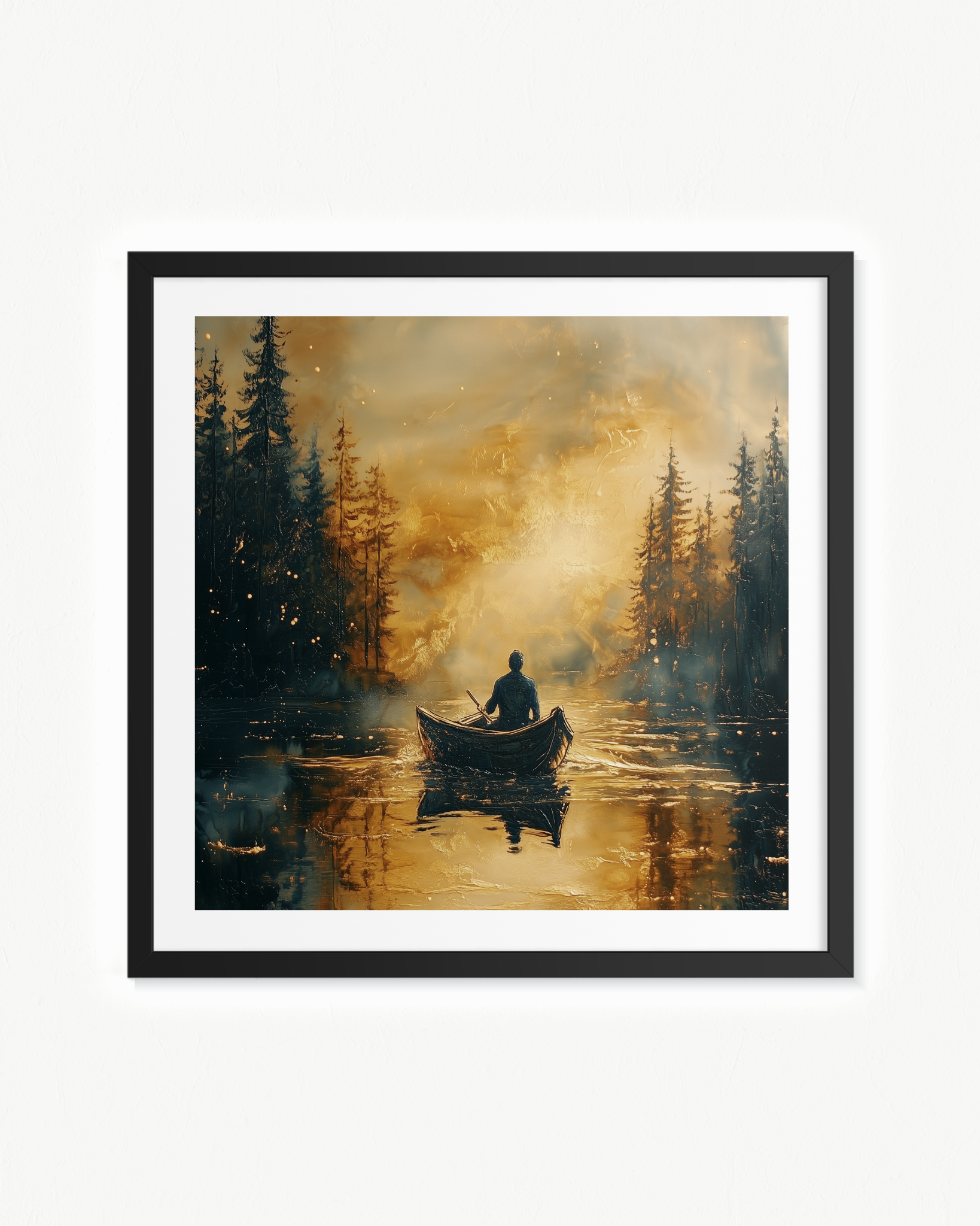 Navegante solitario · 70 × 70 cm