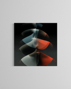 Espaldas que relucen · 70 × 70 cm
