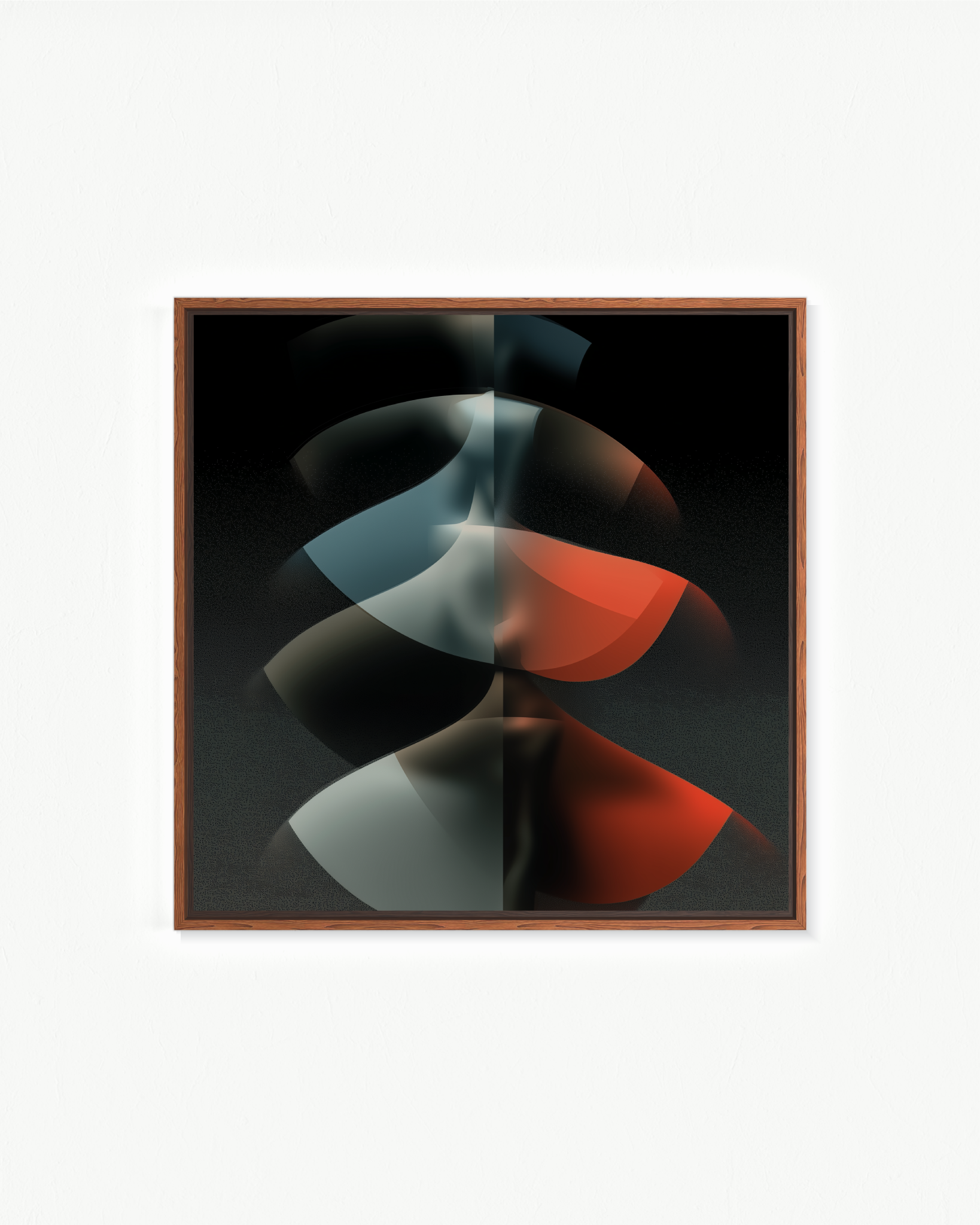 Espaldas que relucen · 70 × 70 cm