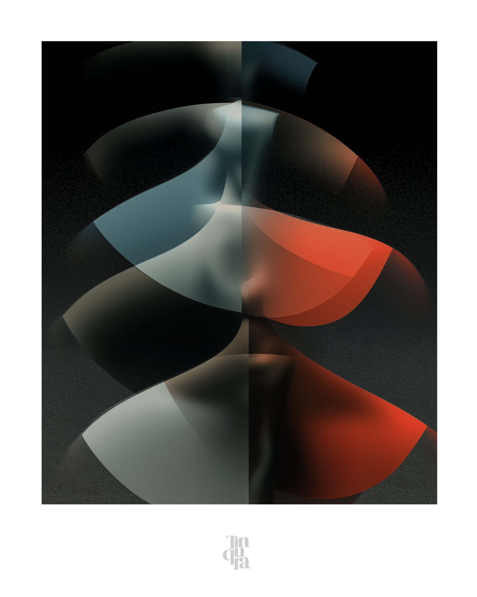 Espaldas que relucen · 70 × 70 cm