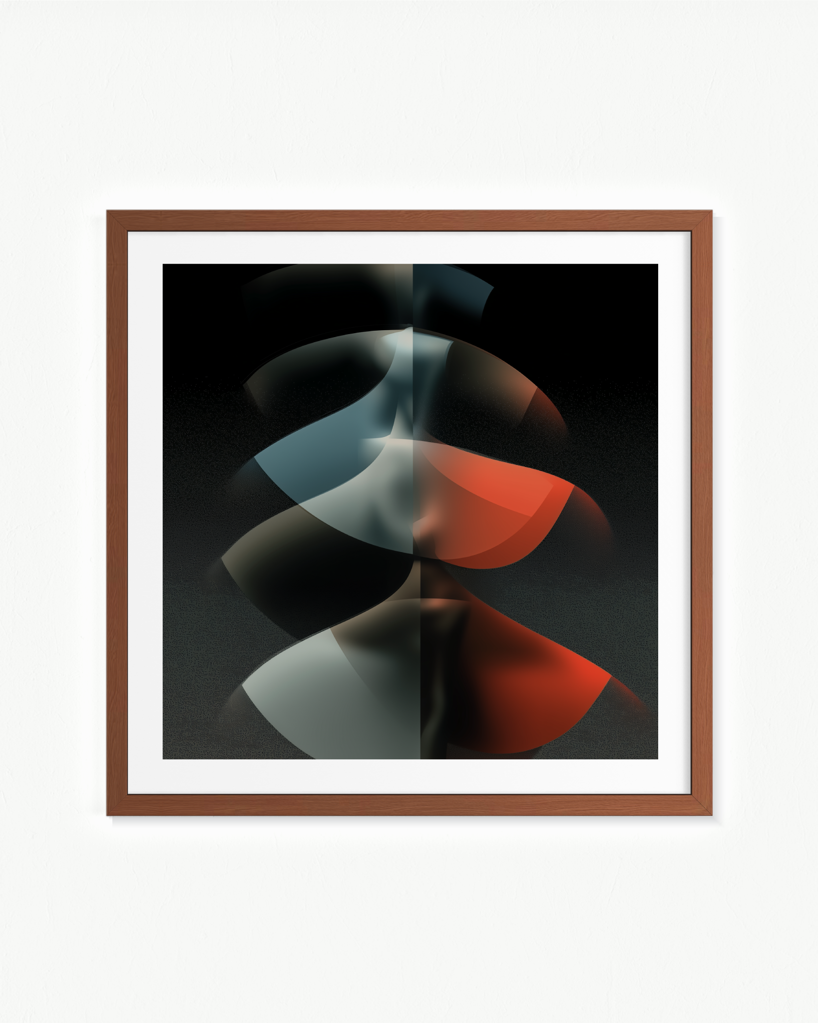 Espaldas que relucen · 70 × 70 cm