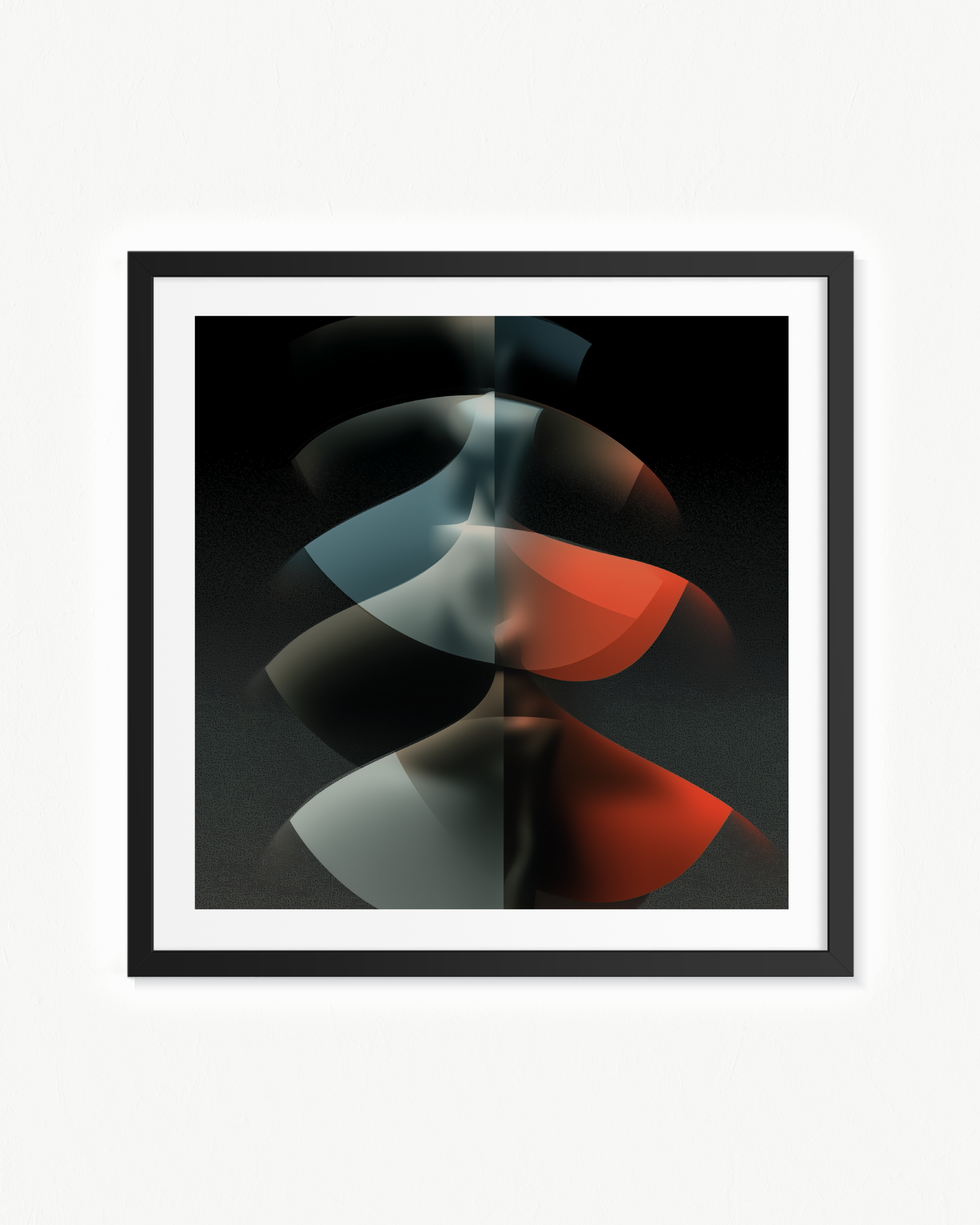 Espaldas que relucen · 70 × 70 cm