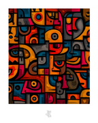 Rostro colectivo · 70 × 70 cm