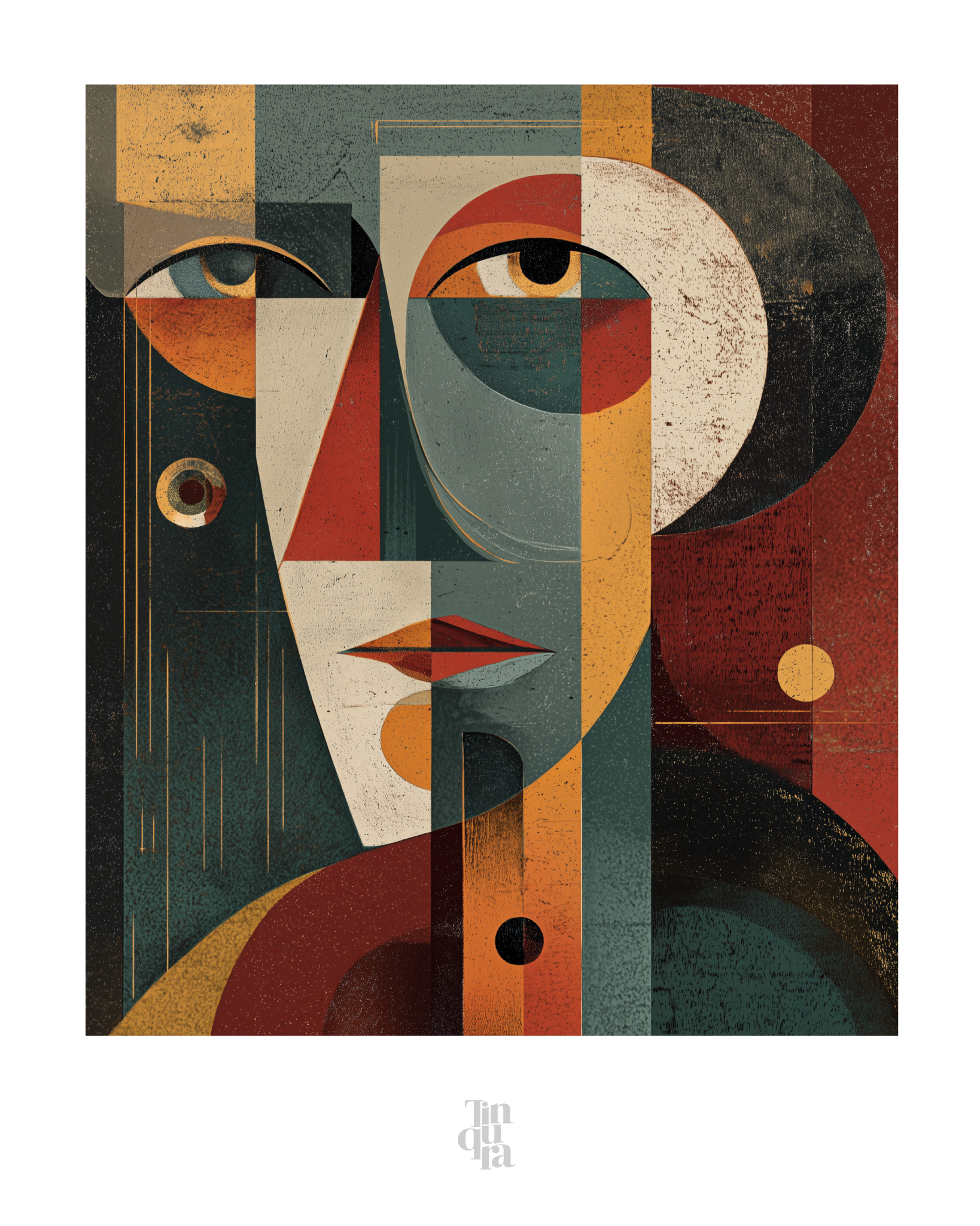 La vidente · 70 × 70 cm