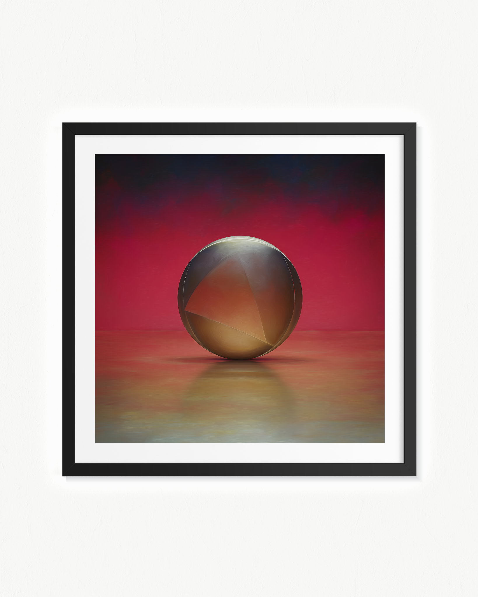 OBRA0228 – 70 x 70 cm — Paspartú Negro, 70 × 70 cm