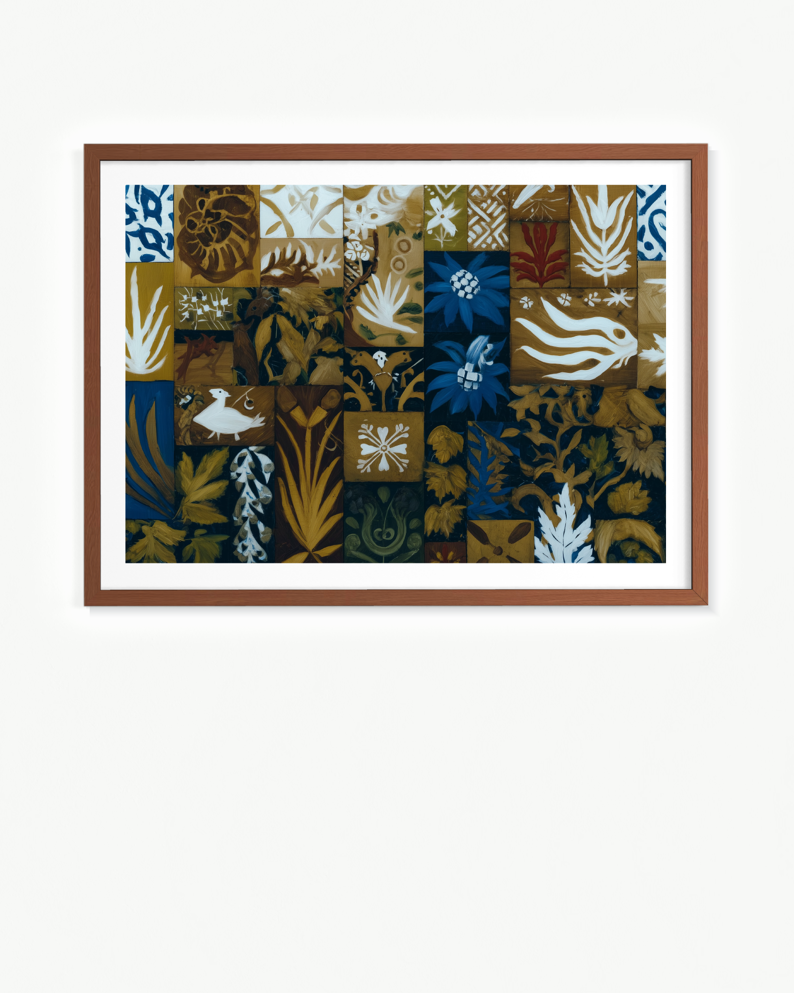 OBRA0301 – 100 x 70 cm — Paspartú Marrón, 100 × 70 cm