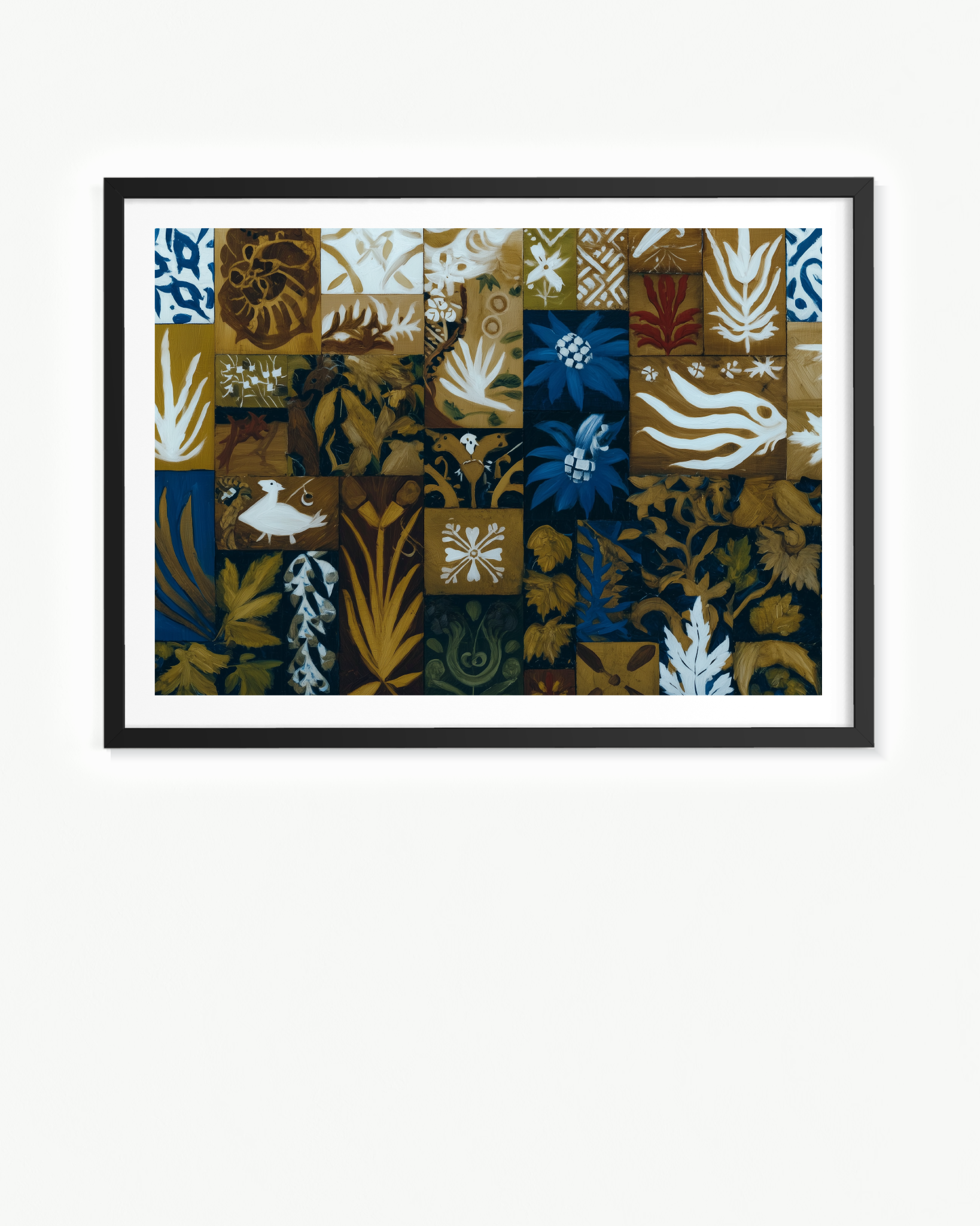 OBRA0301 – 100 x 70 cm — Paspartú Negro, 100 × 70 cm