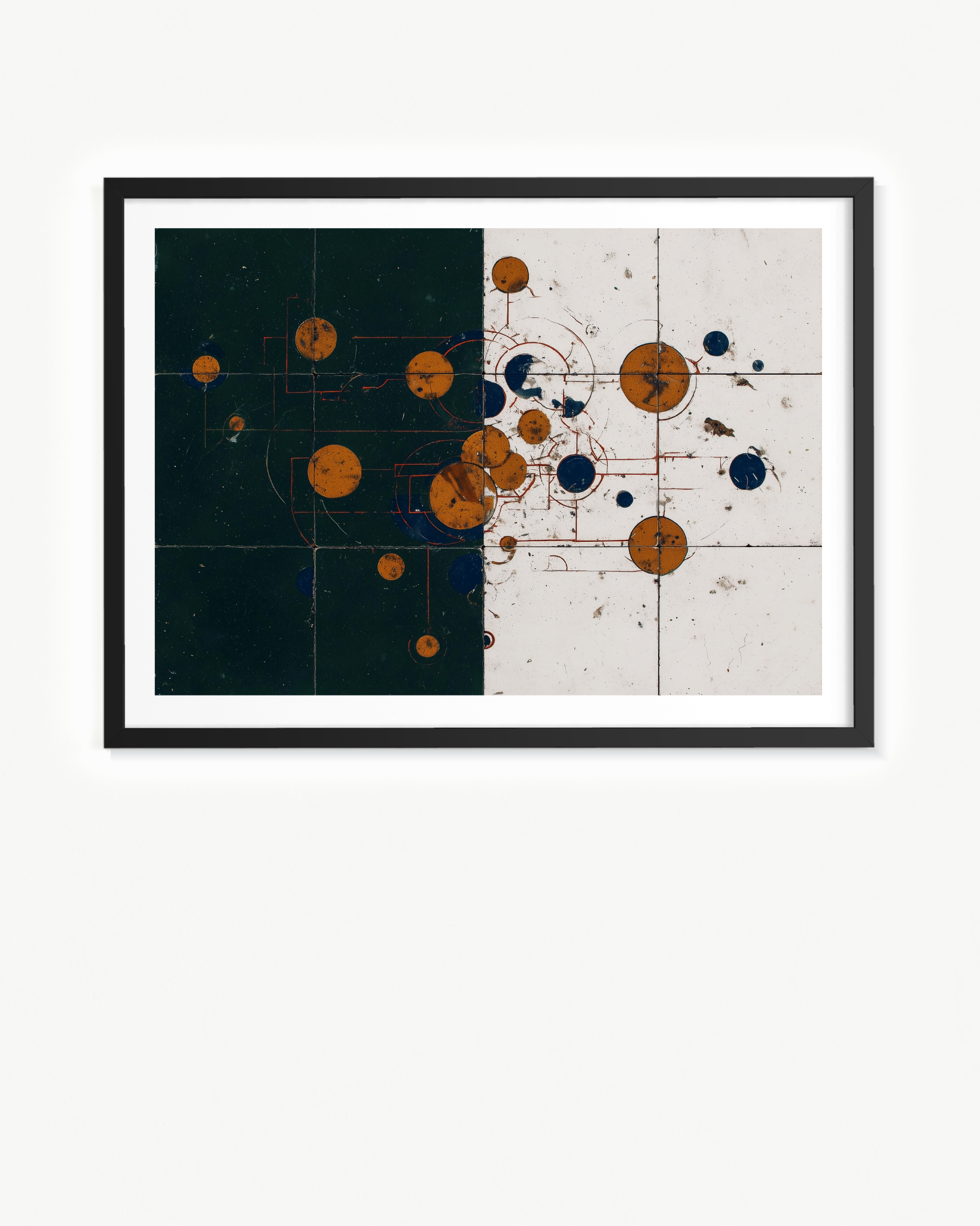 OBRA0303 – 100 x 70 cm — Paspartú Negro, 100 × 70 cm