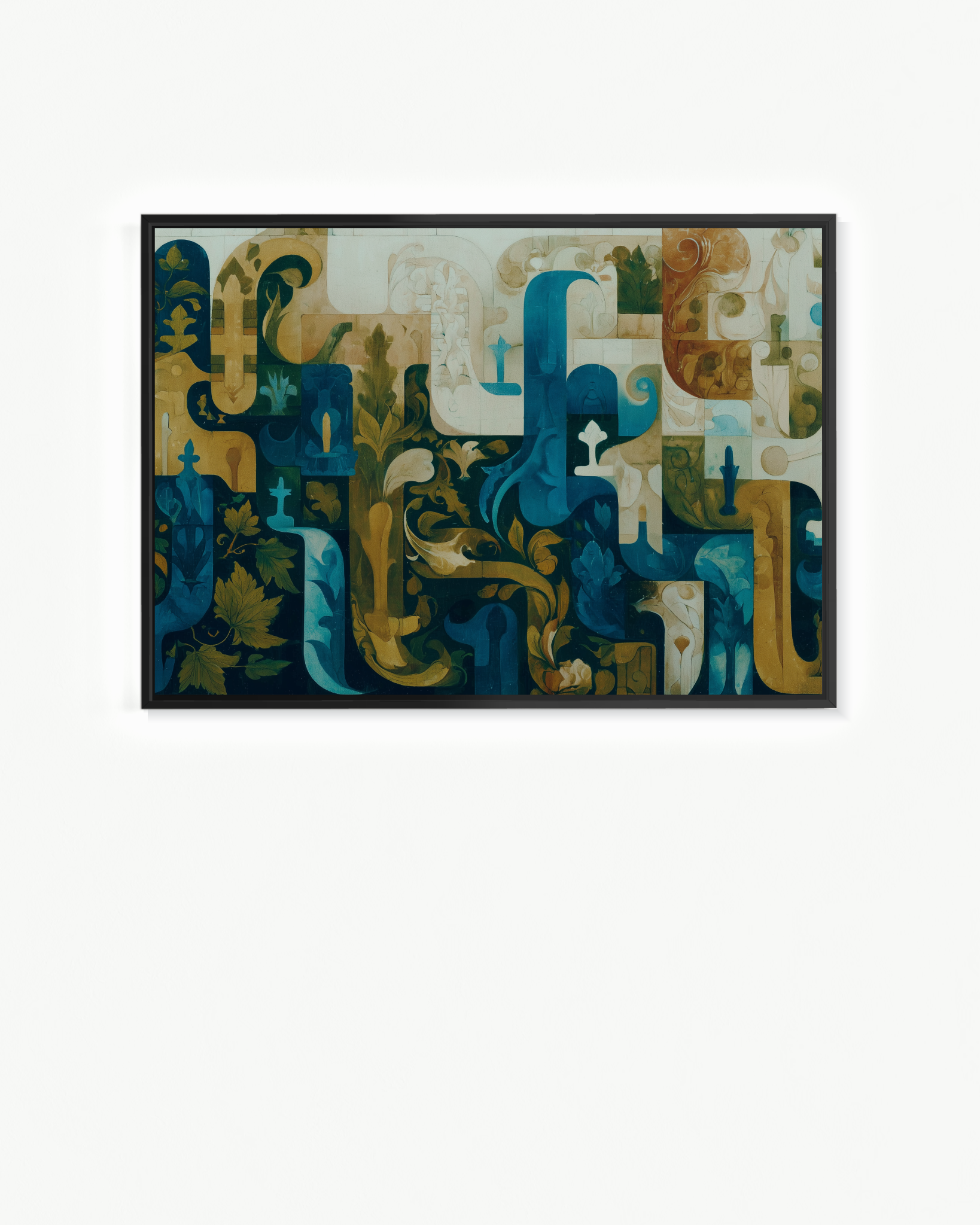 OBRA0307 – 100 x 70 cm — Flotante Marrón, 100 × 70 cm