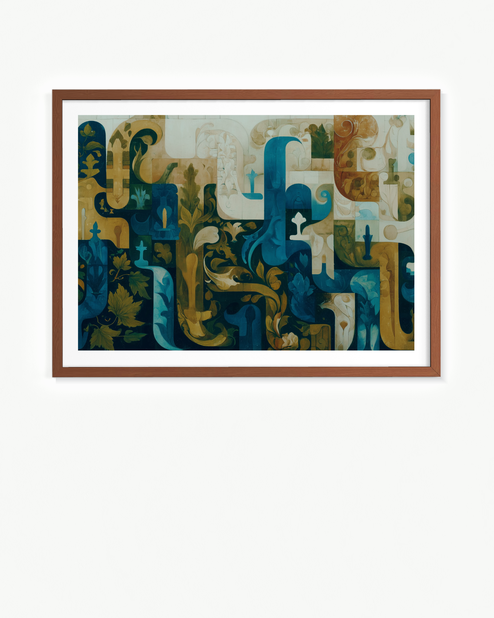 OBRA0307 – 100 x 70 cm — Paspartú Marrón, 100 × 70 cm
