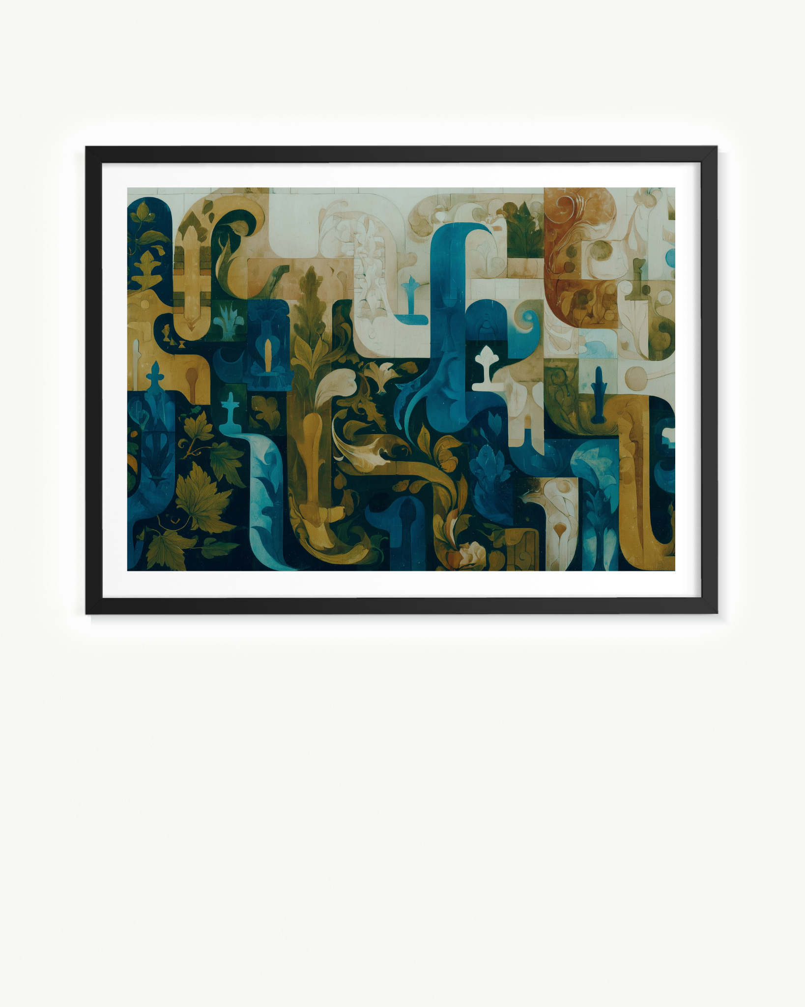 OBRA0307 – 100 x 70 cm — Paspartú Negro, 100 × 70 cm