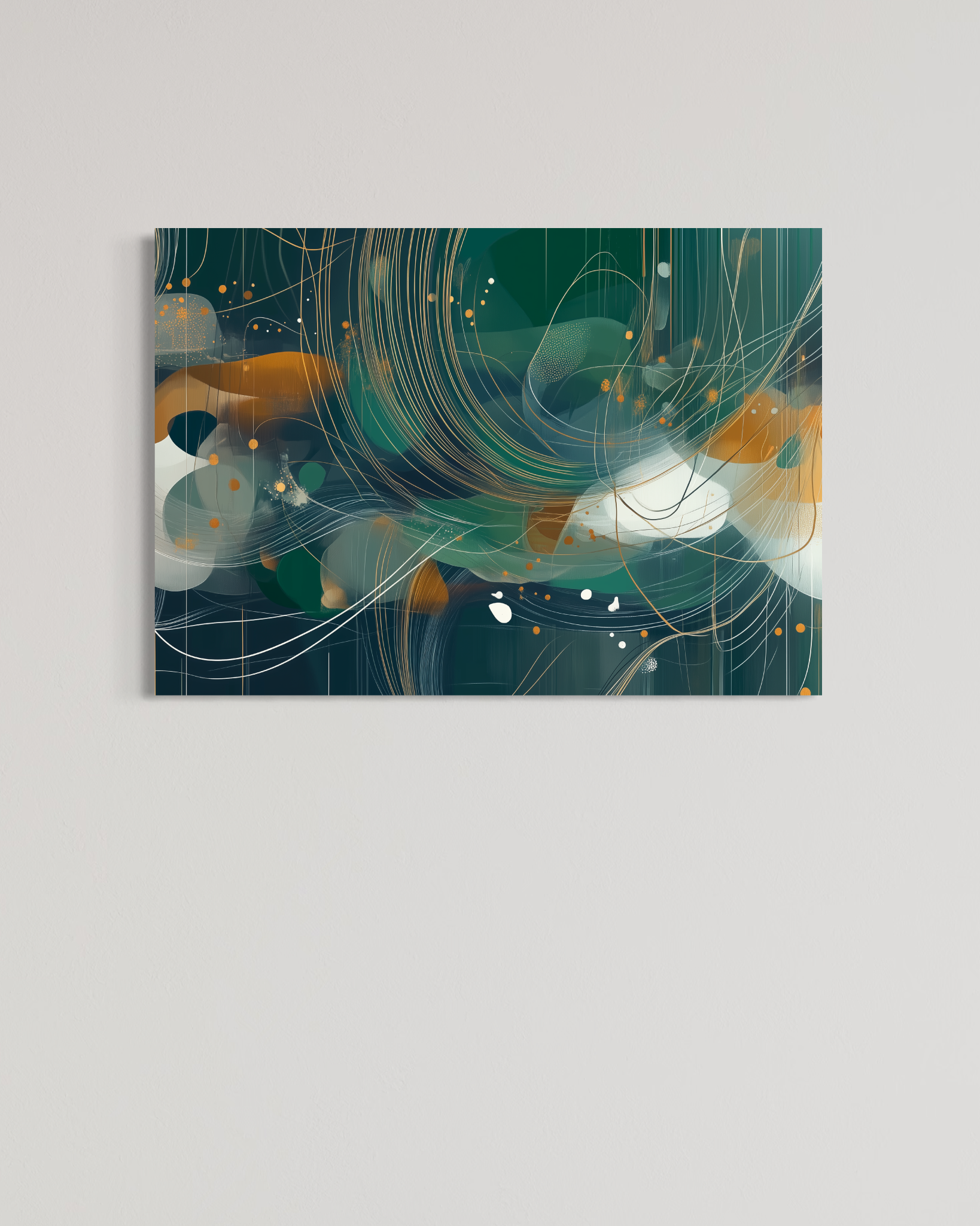 Esmeralda submarina del viento solar · 100 × 70 cm