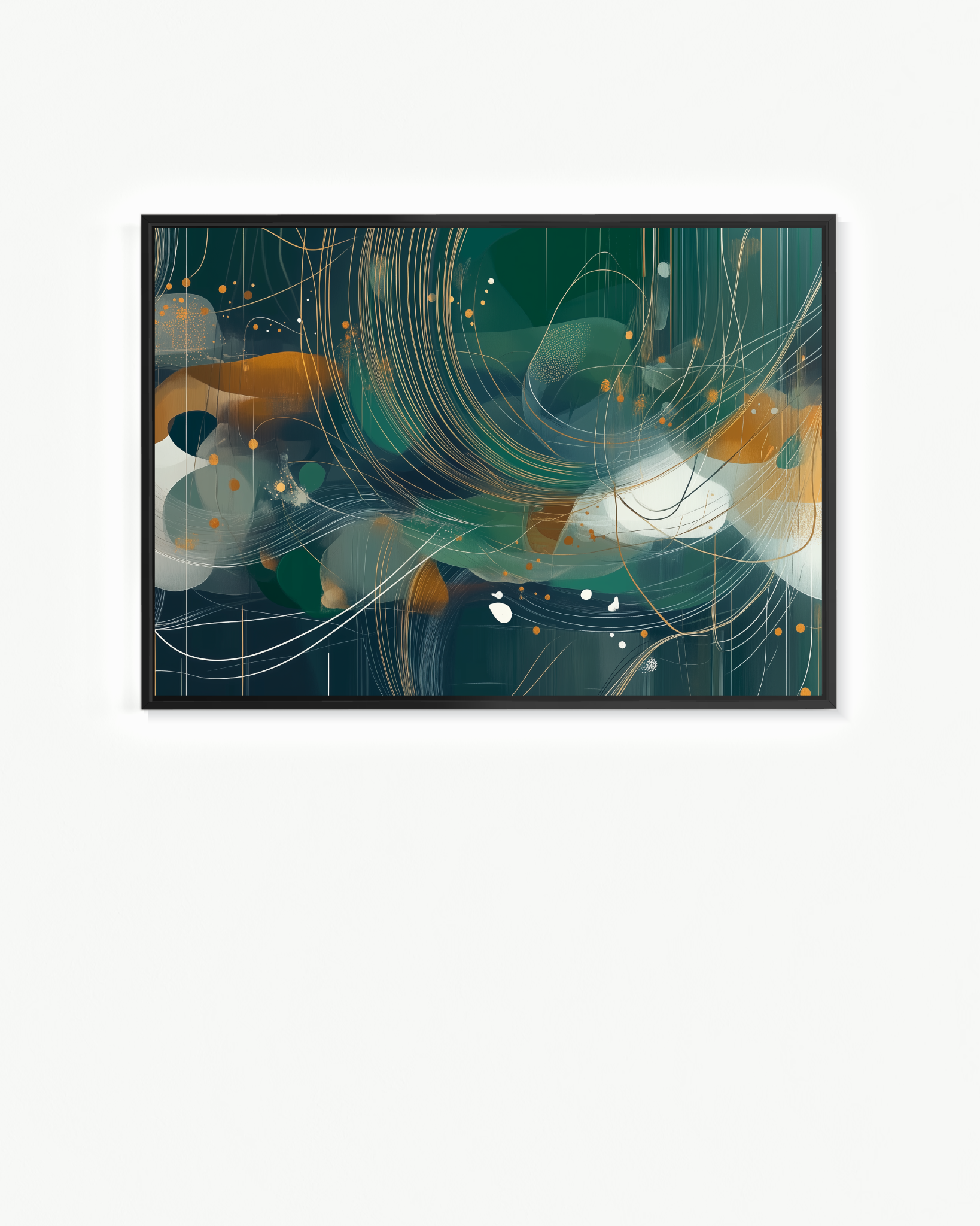 Esmeralda submarina del viento solar · 100 × 70 cm