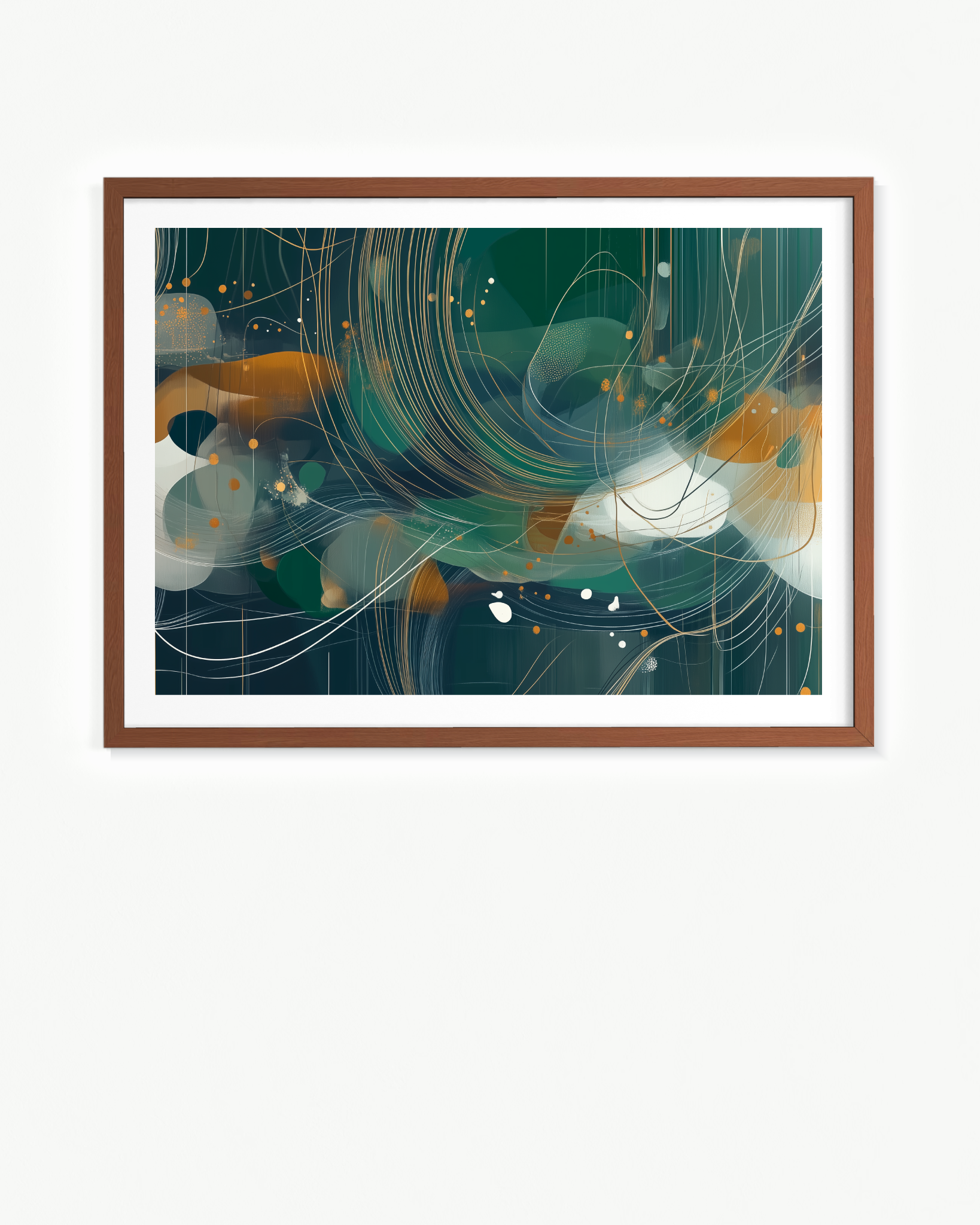 Esmeralda submarina del viento solar · 100 × 70 cm